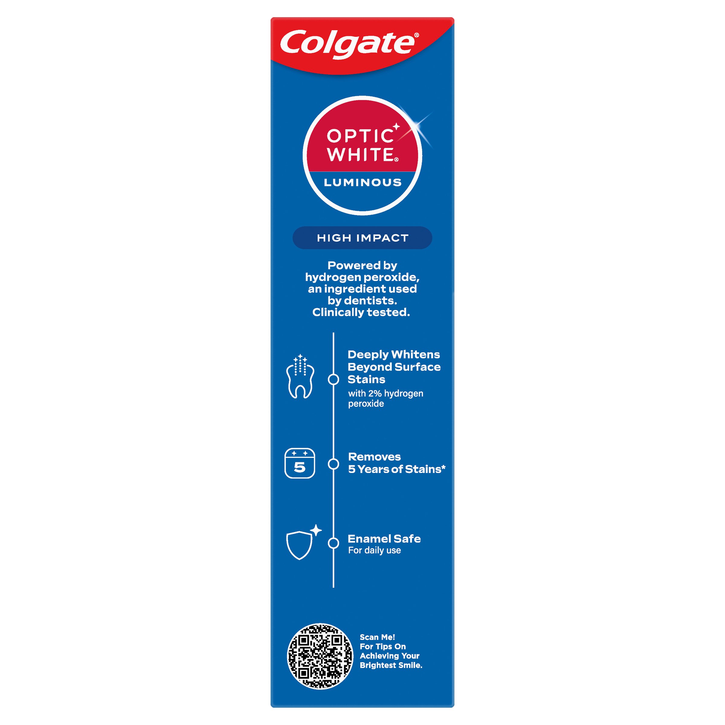 Colgate Optic White Toothpaste High Impact 85g - Image 2