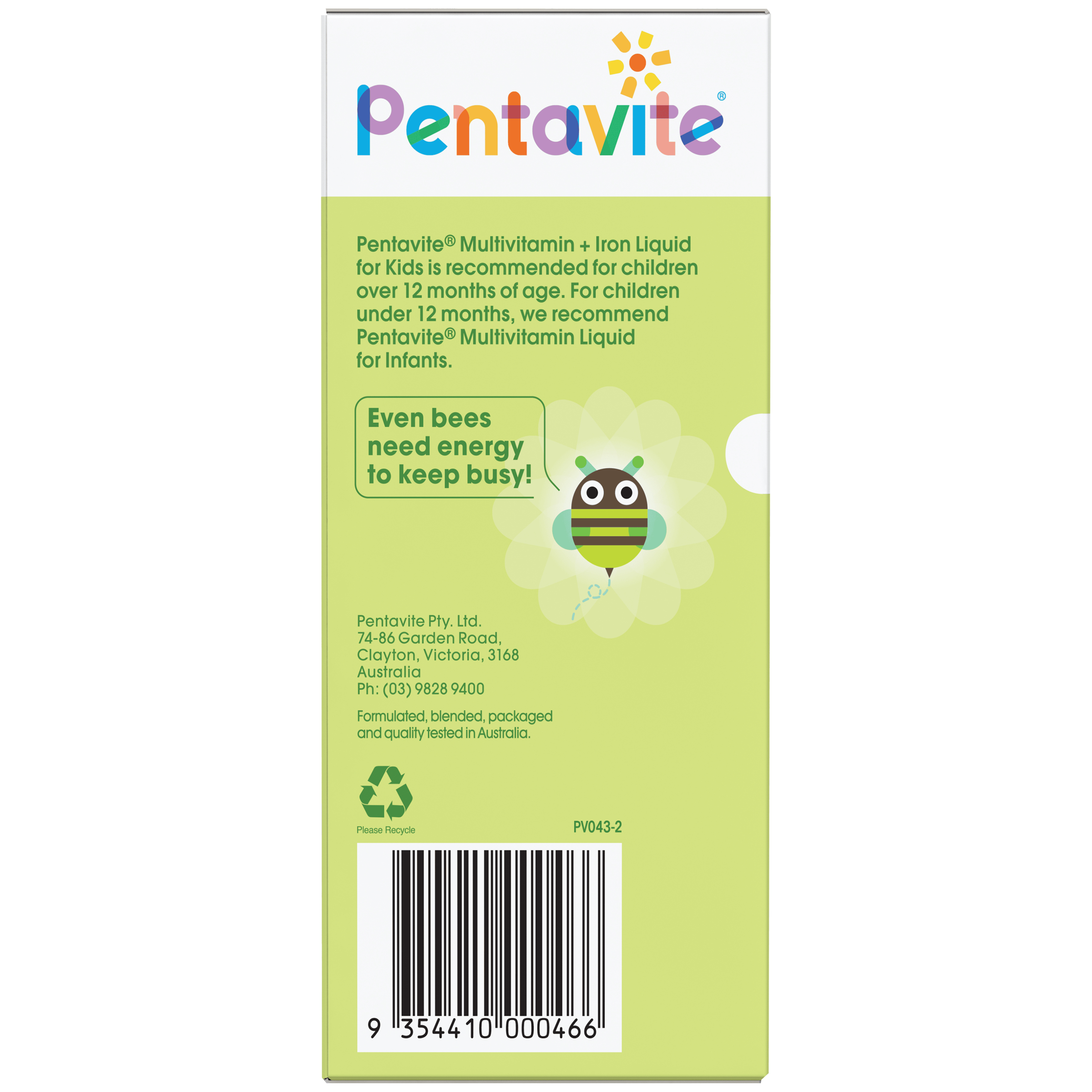 Pentavite Multivitamins +Iron Liquid 200ml - Image 3