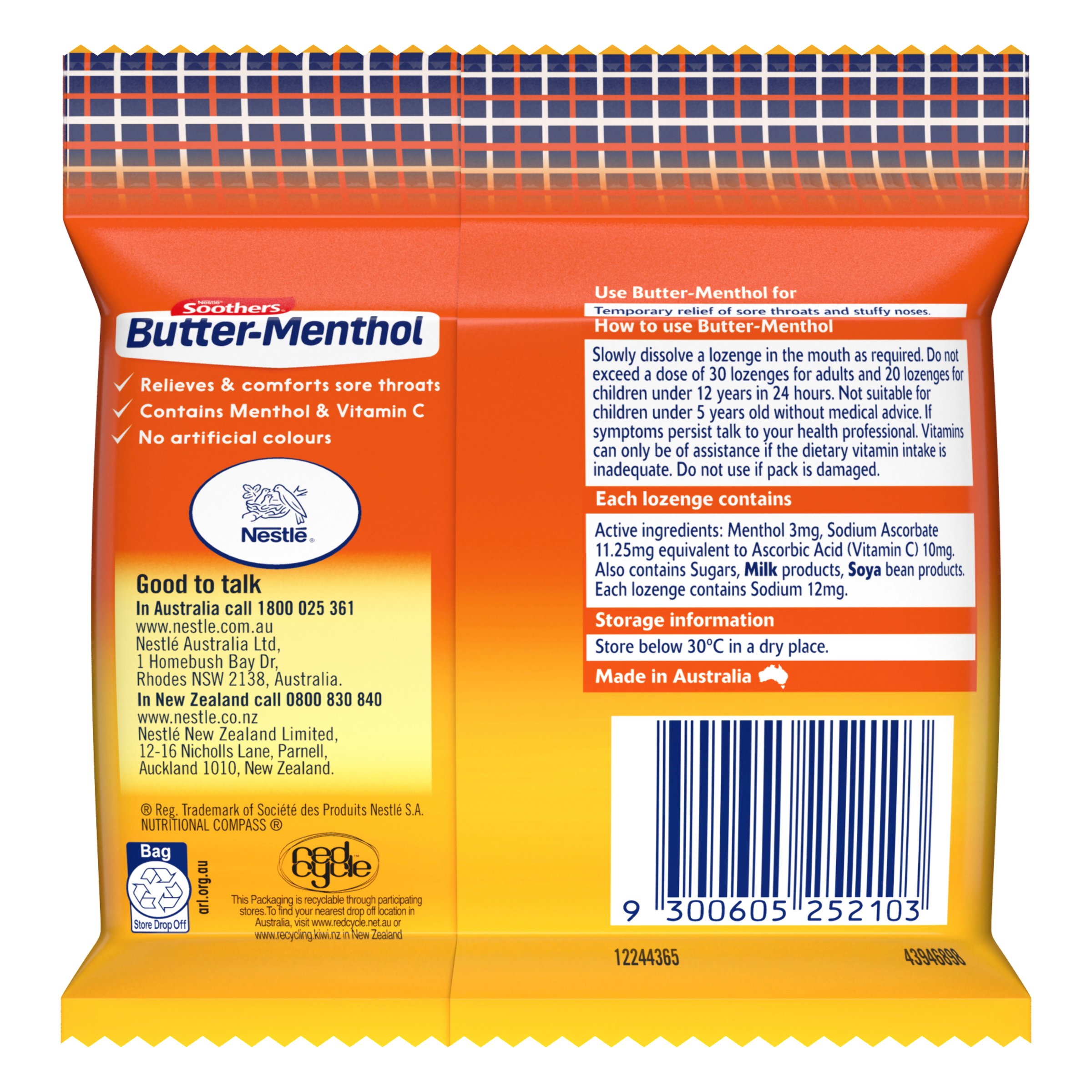 Butter Menthol Honey Centre Multipack 30 lozenges - Image 2