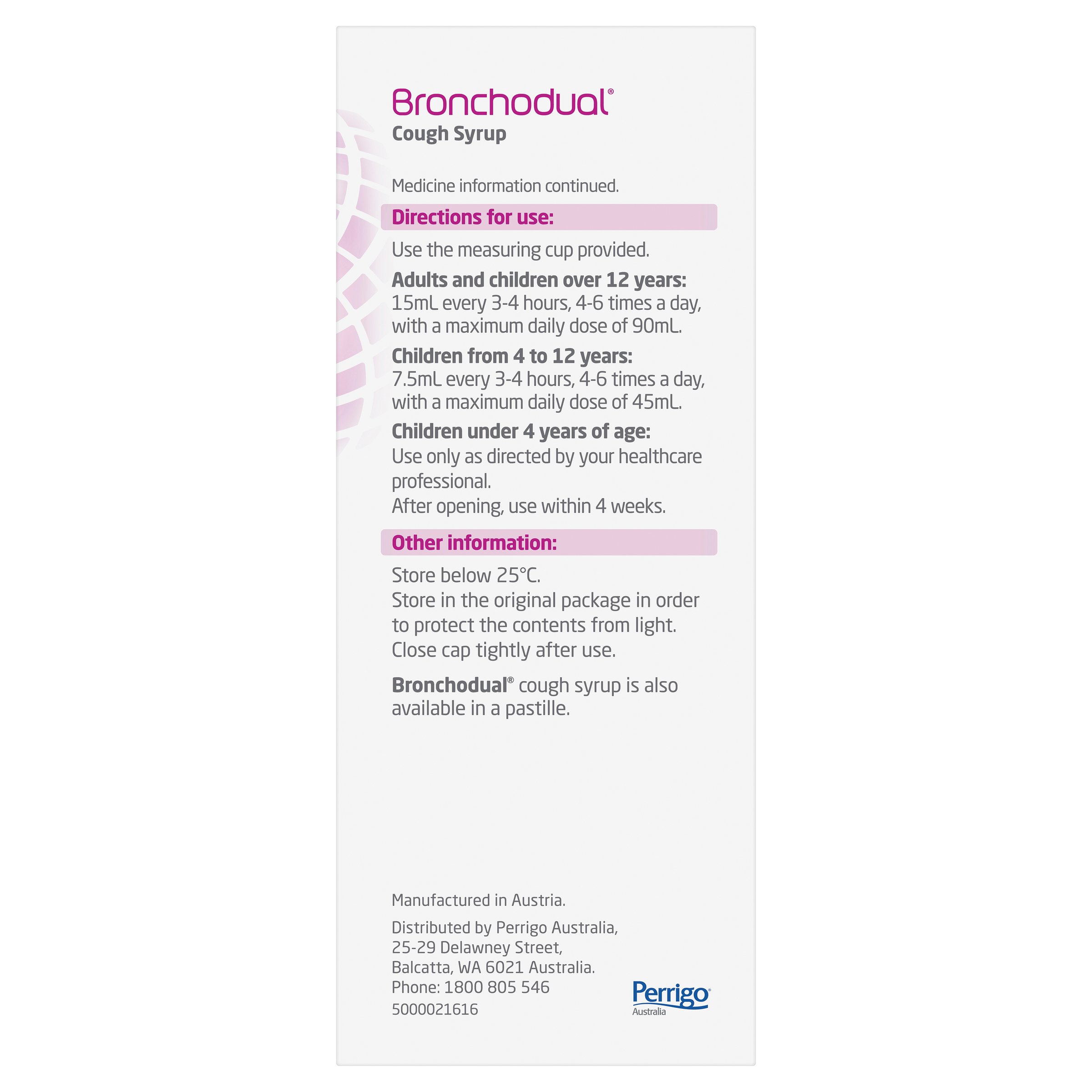 Bronchodual Cough Syrup 200ml - Image 3