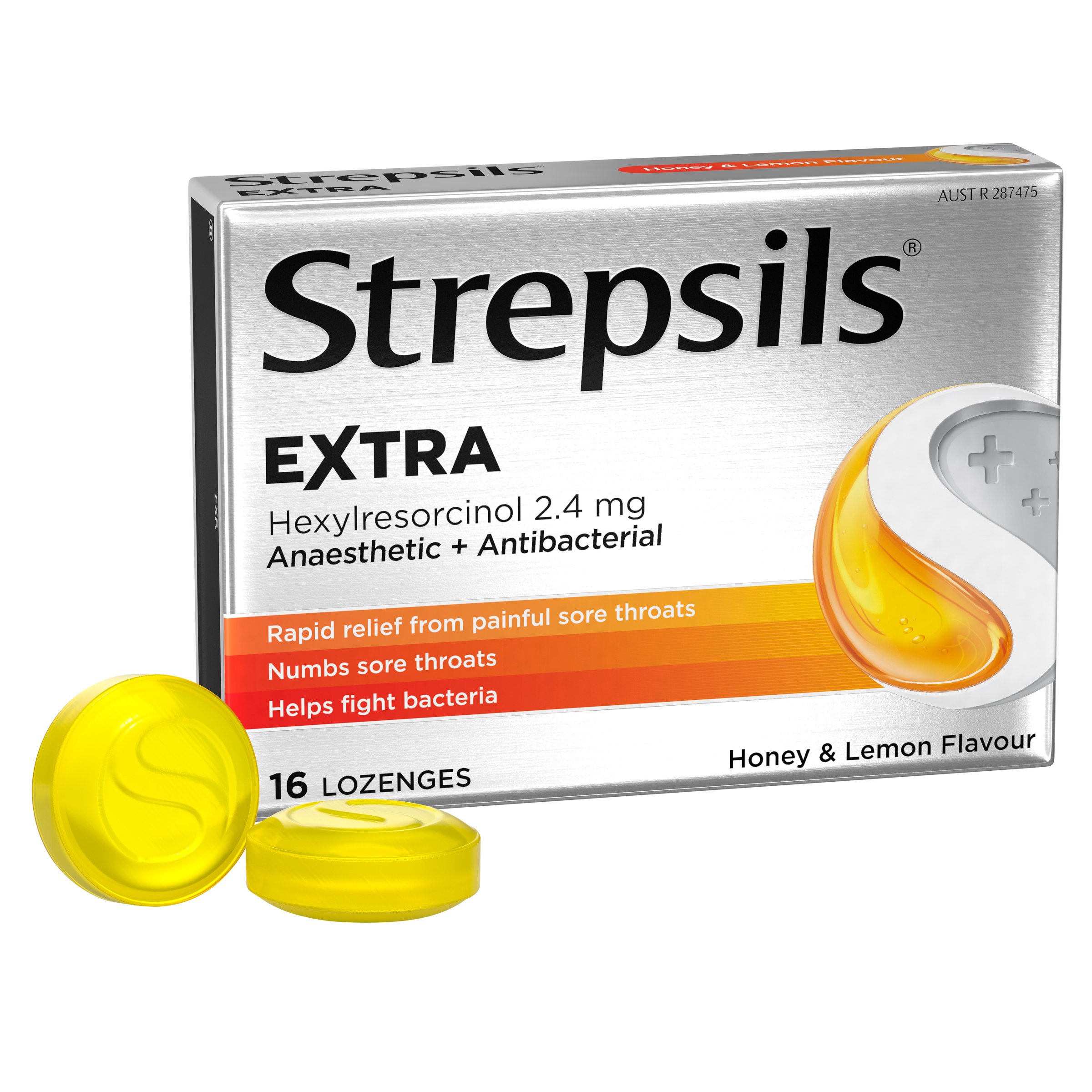 Strepsils Extra Honey & Lemon Throat 16 lozenges - Image 10