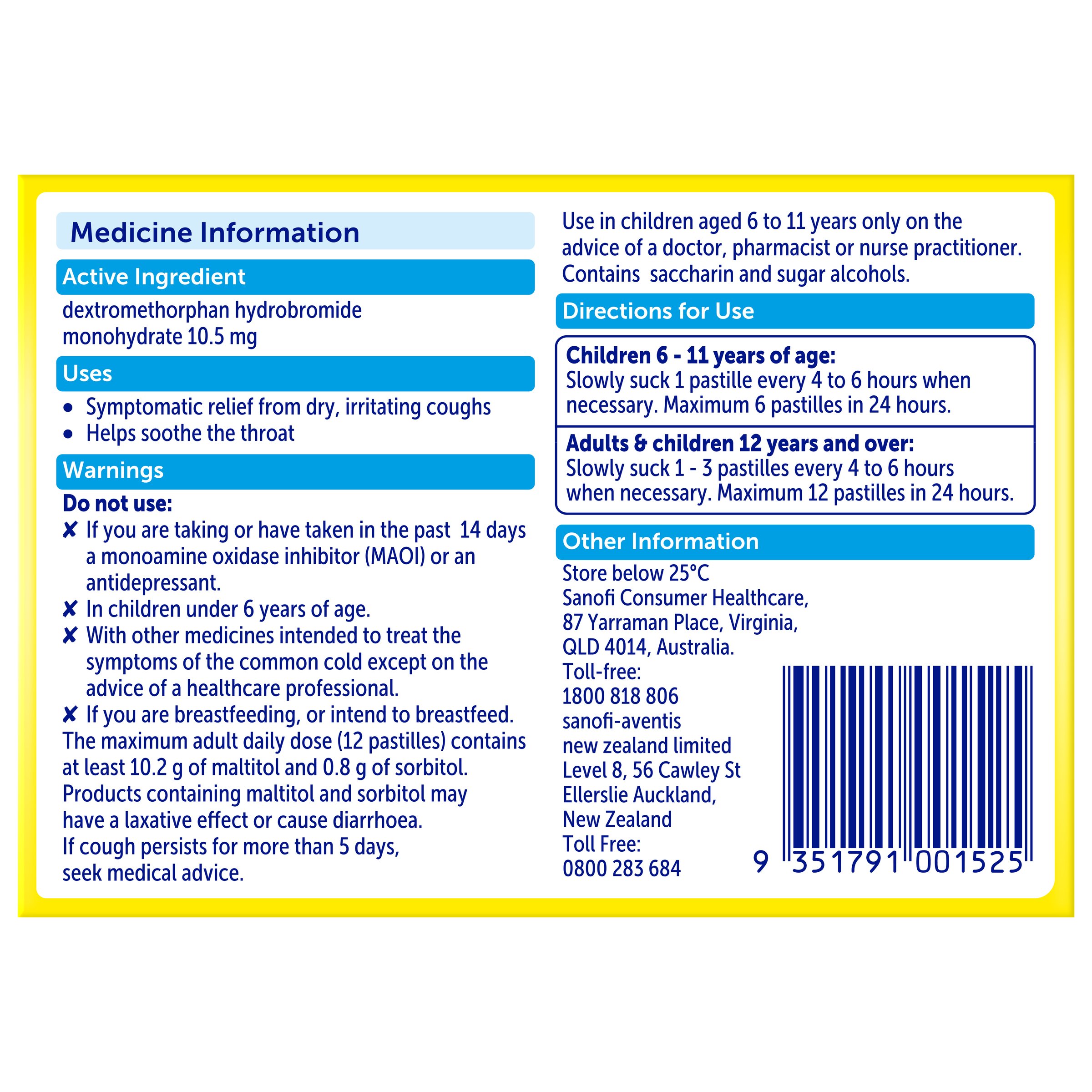 Bisolvon Dry Honey Lime 20 pastilles - Image 2