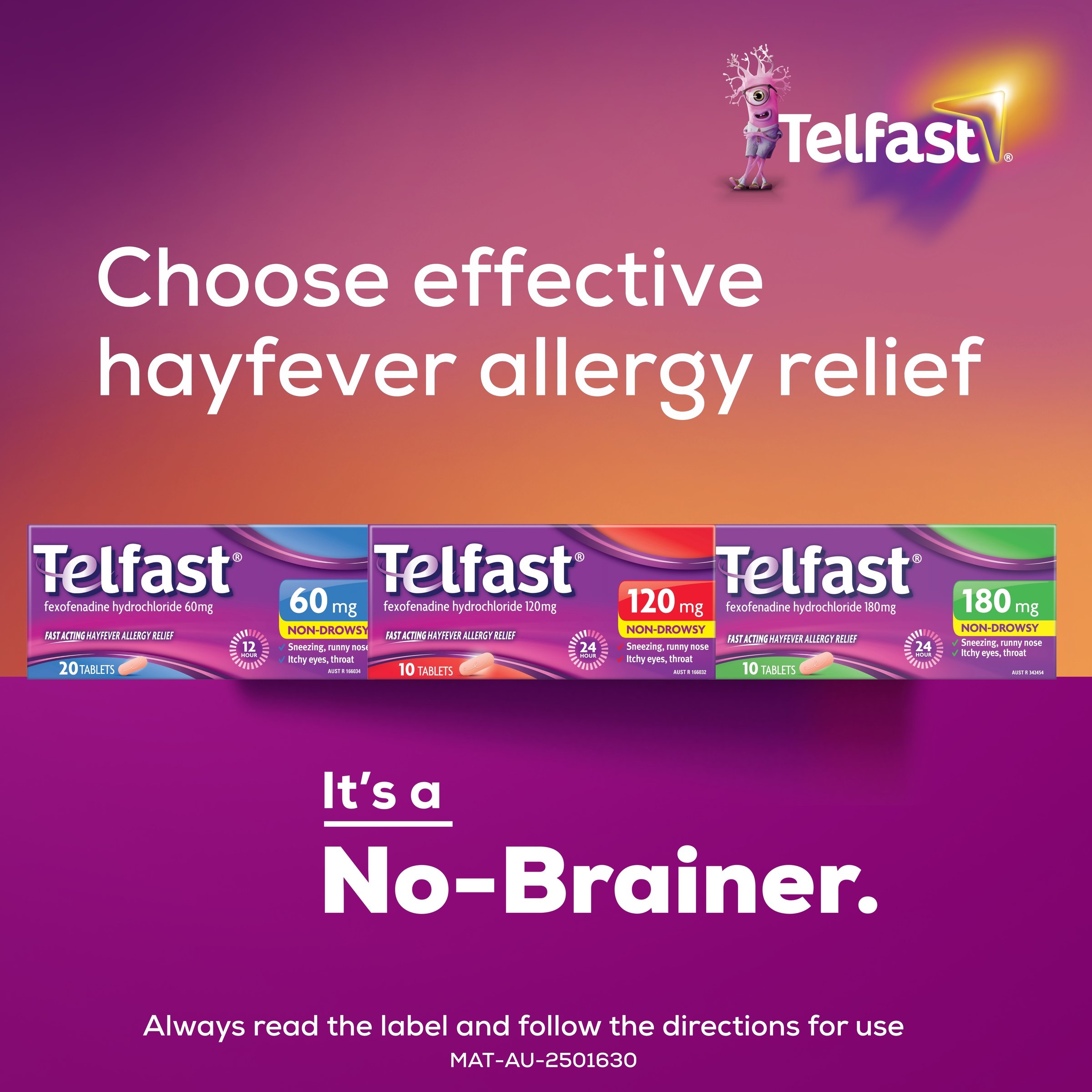 Telfast 180mg - 10 tablets - Image 4