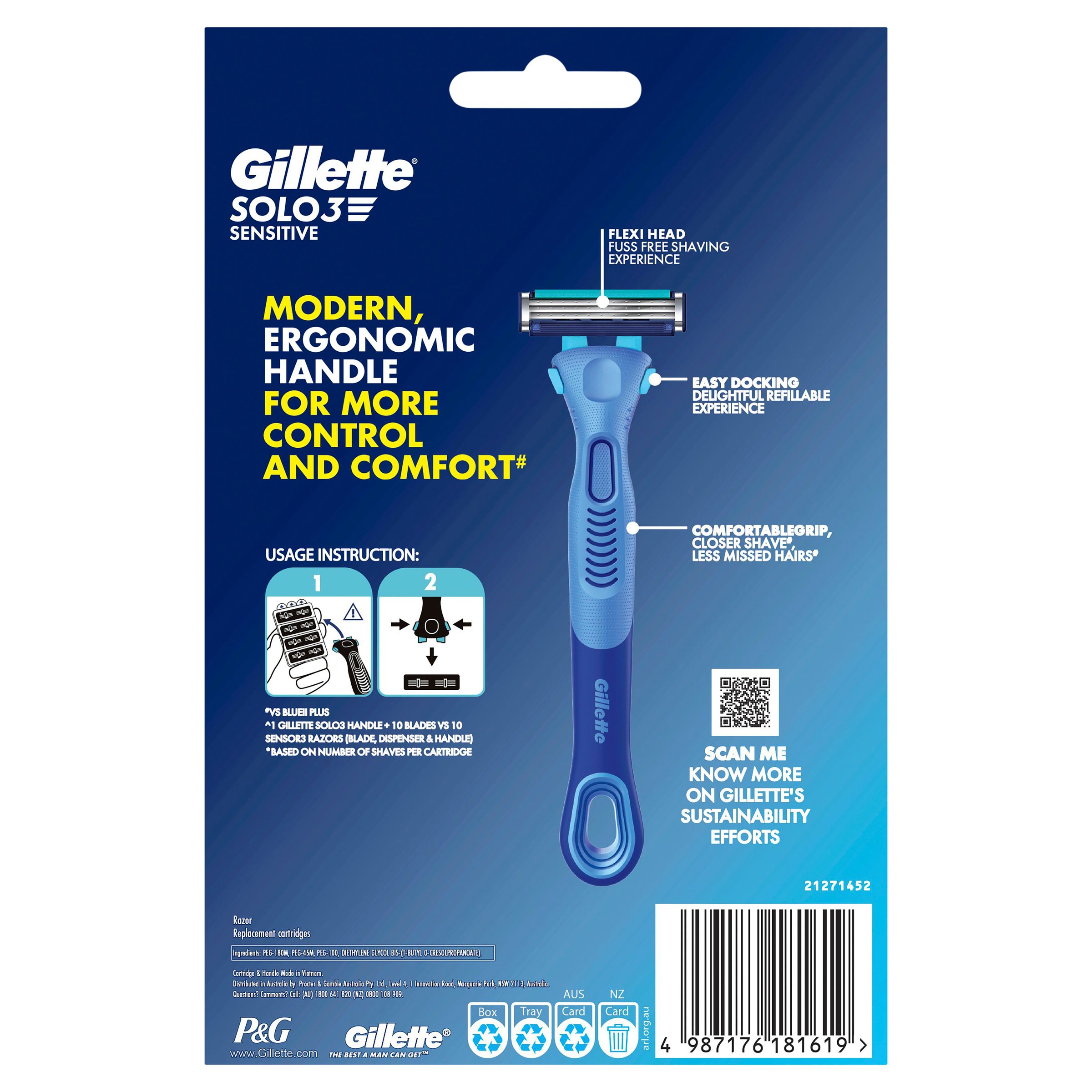 Gillette Solo3 Els H + 10 - 1 pack - Image 2