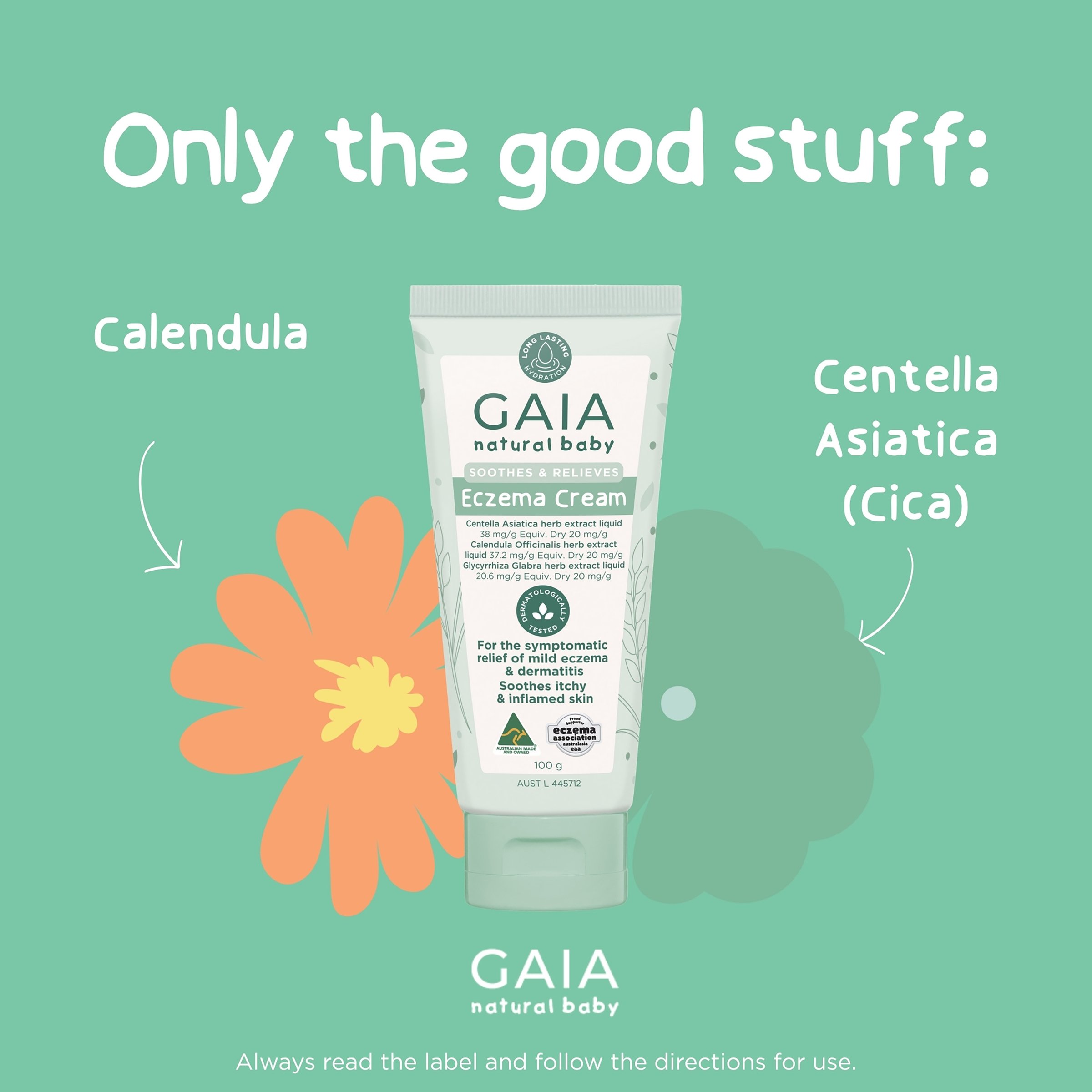 Gaia Natural Baby Eczema Cream 100g - Image 5