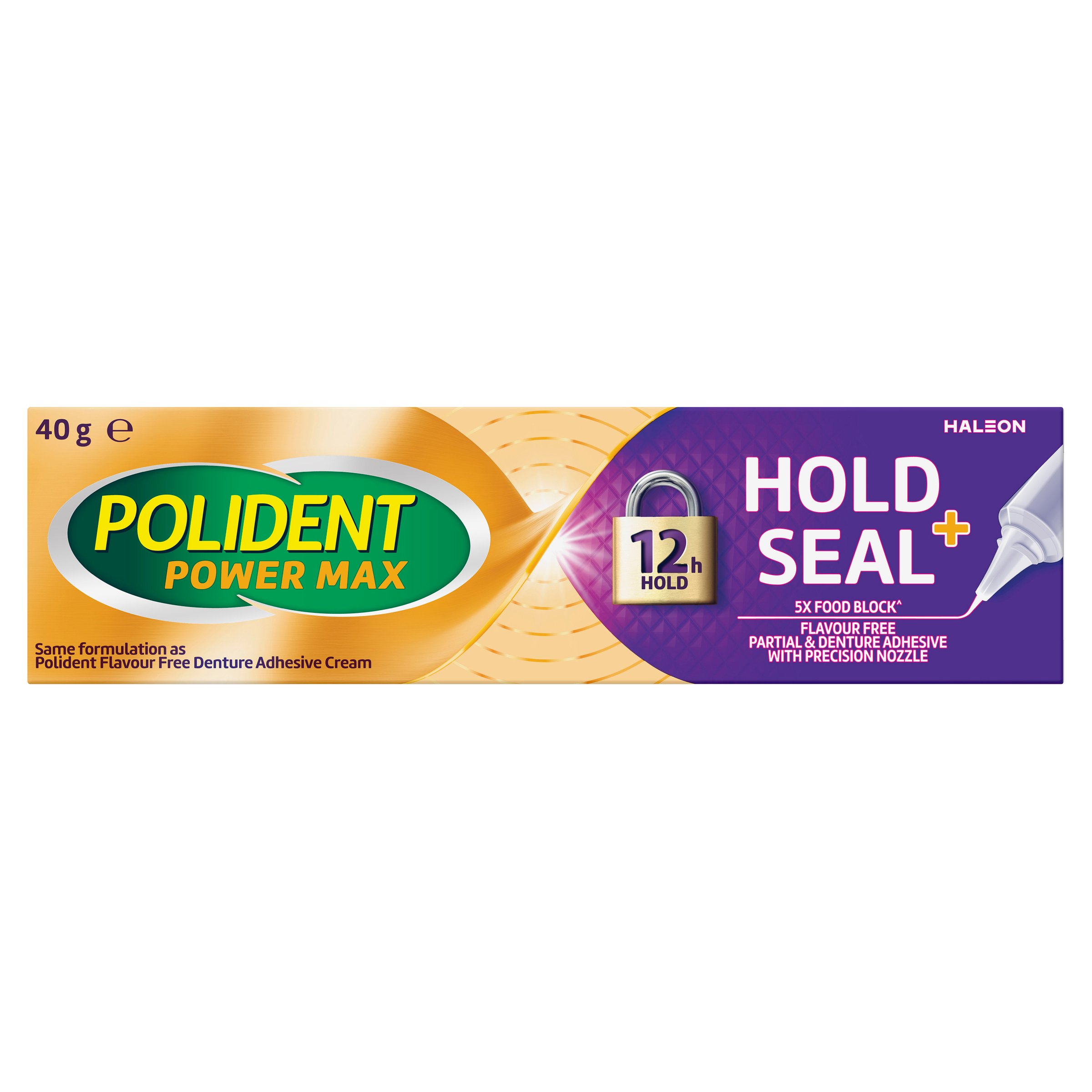 Polident Max Seal Denture Adhesive Cream 40g - Image 1