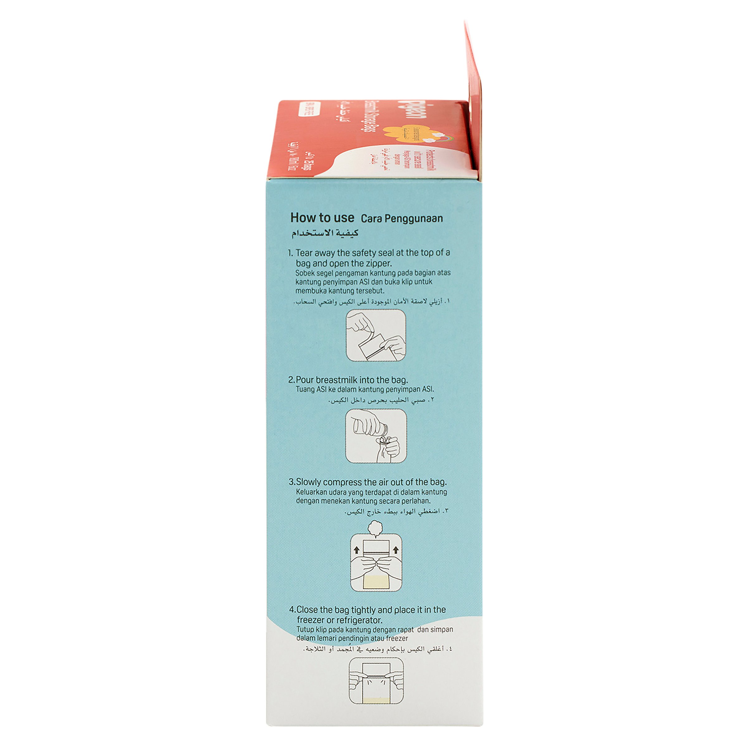 Pigeon Breastmilk Storage Bags 180ml - 25 pack - Image 4