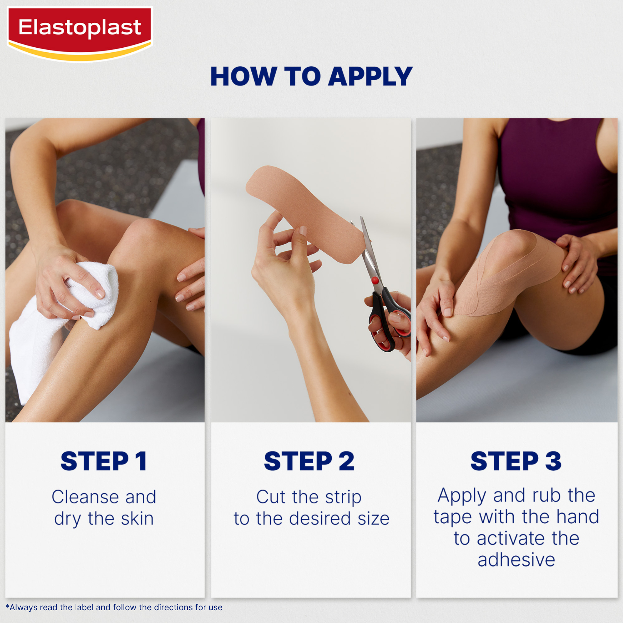 Elastoplast Sport Kinesio Tape Beige 5cm X 5m - 1 roll - Image 9