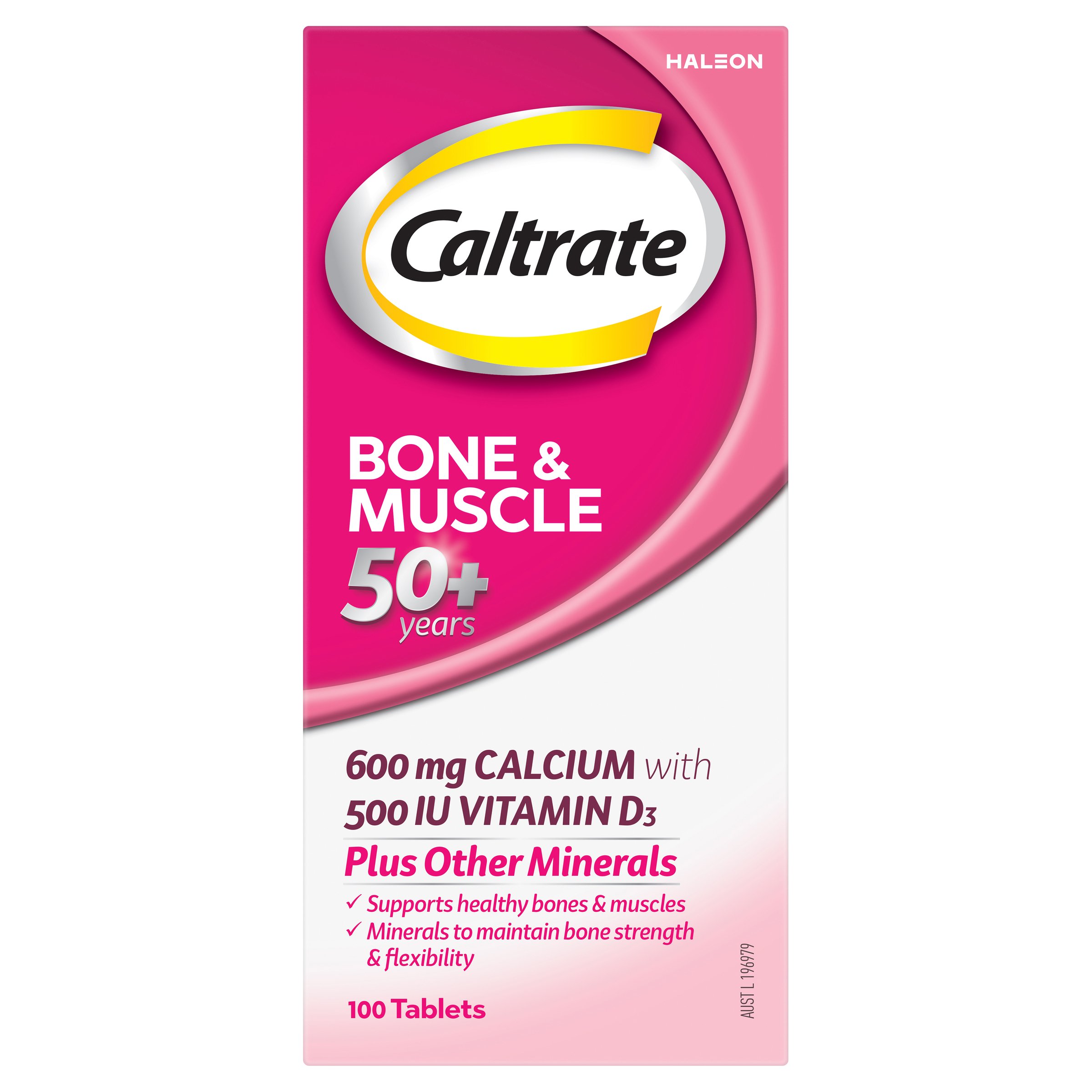 Caltrate Bone & Muscle 50+ Years 100 tablets - Image 1
