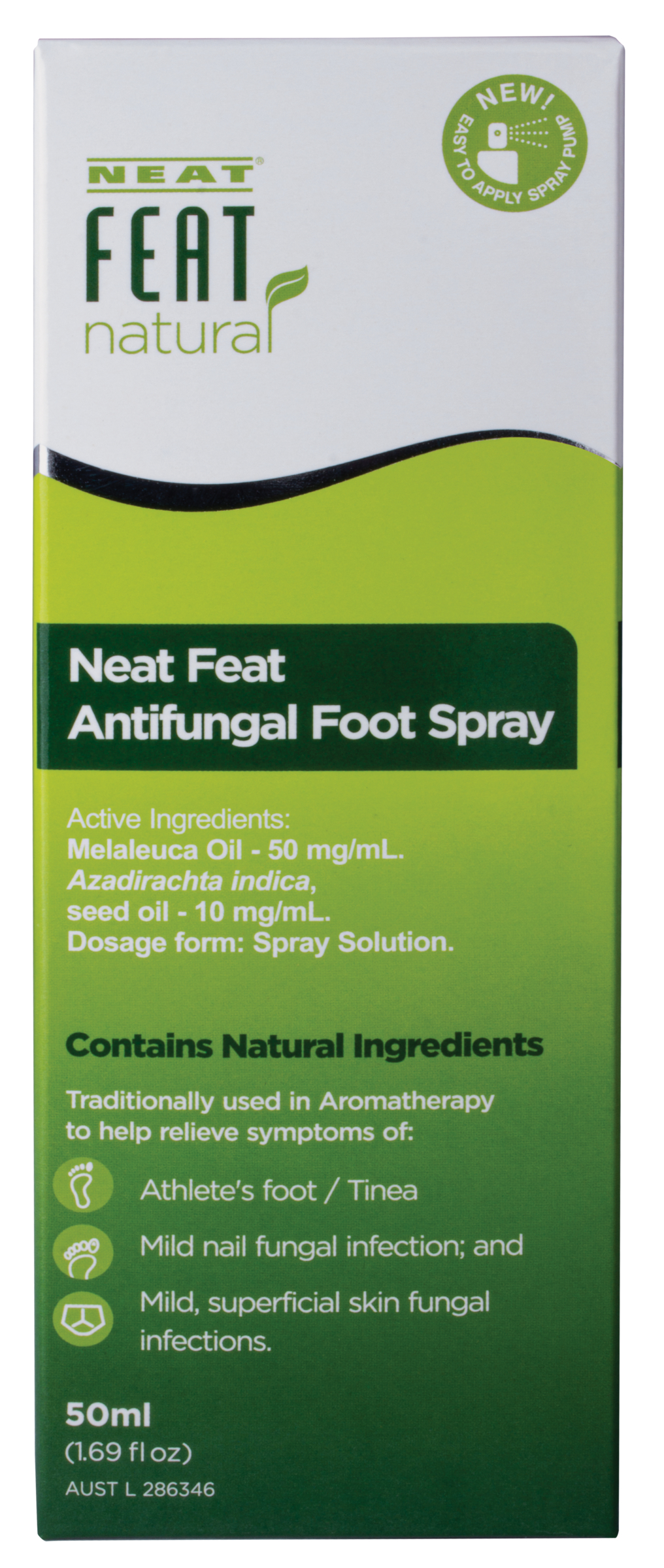 Neat Feat Antifungal Foot Spray 50ml - Image 2