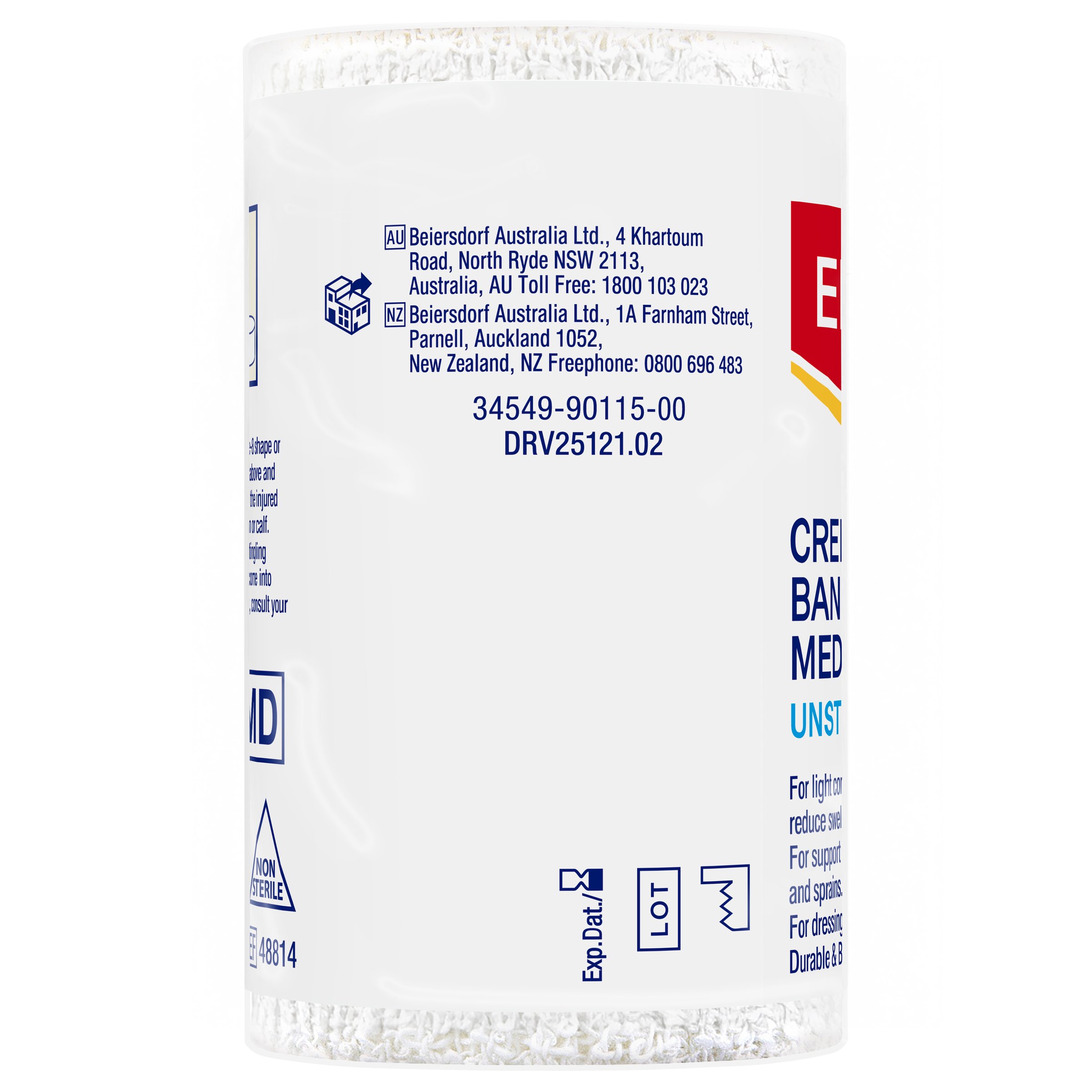 Elastoplast Crepe Bandage Medium Weight 7.5cm X 1.6m White - 1 roll - Image 4