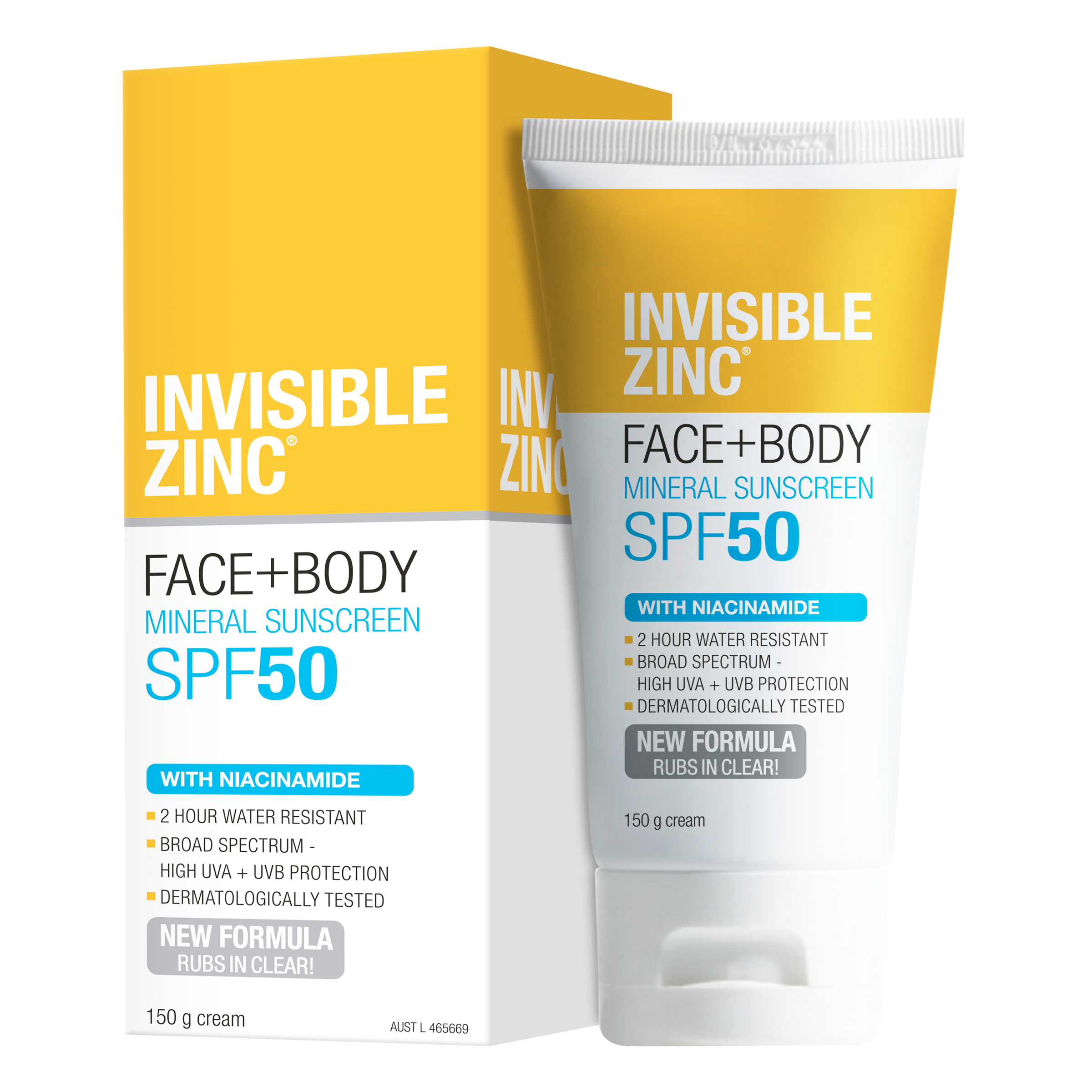 Invisible Zinc Face & Body SPF50 - 150g - Image 5