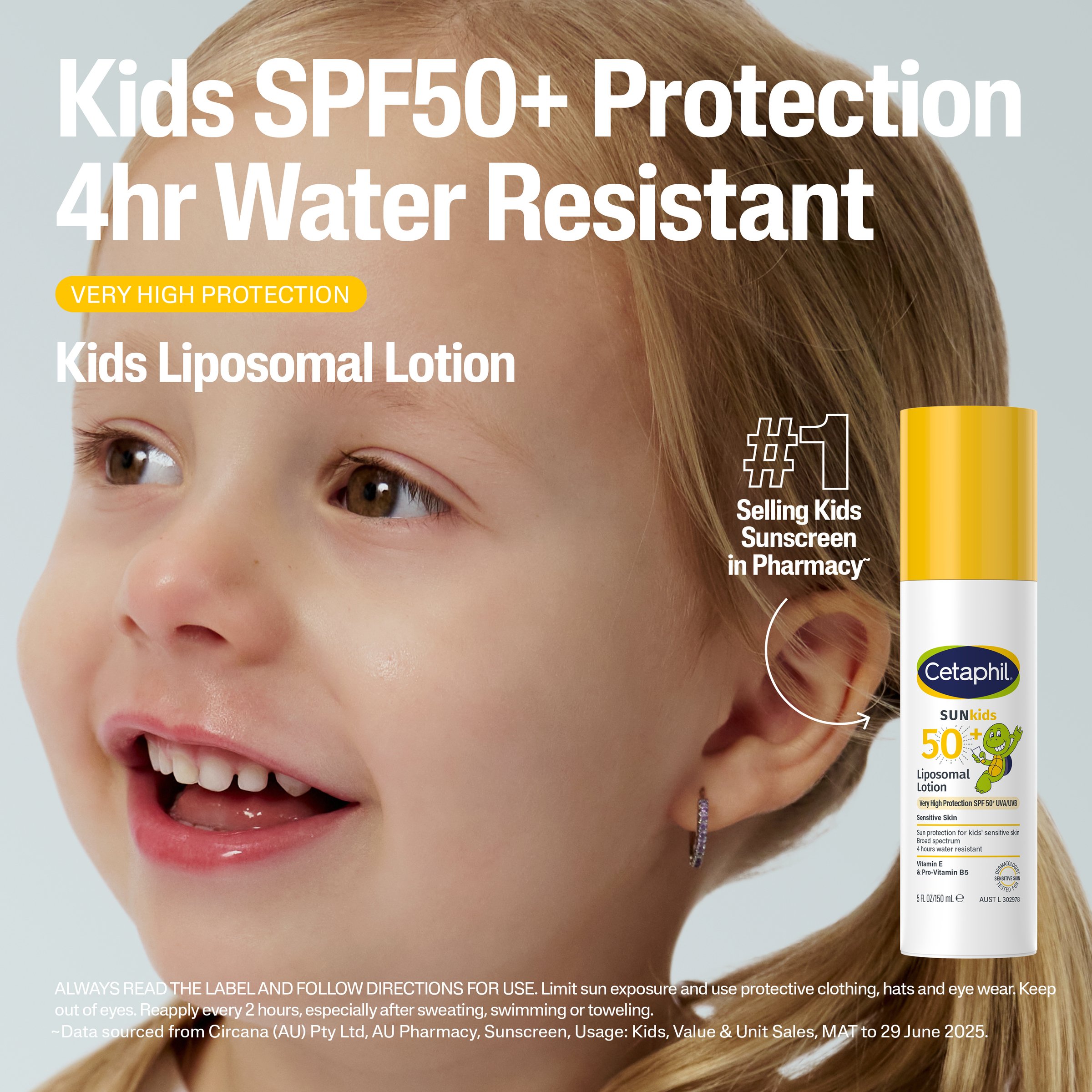 Cetaphil Sun Kids Liposomal Lotion SPF50+ - 150ml - Image 4