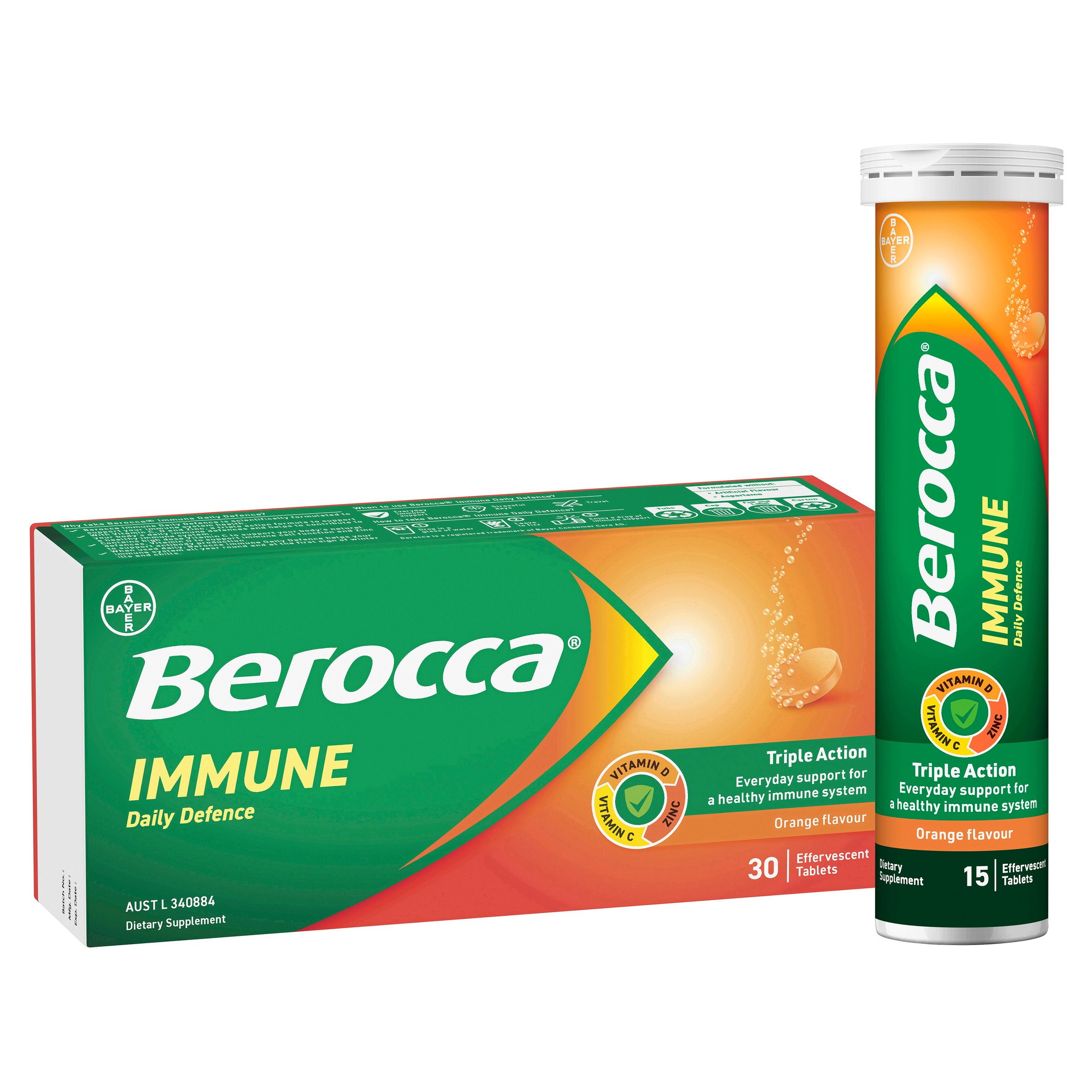 Berocca Immune Daily Defence Orange 30 tablets - Image 13