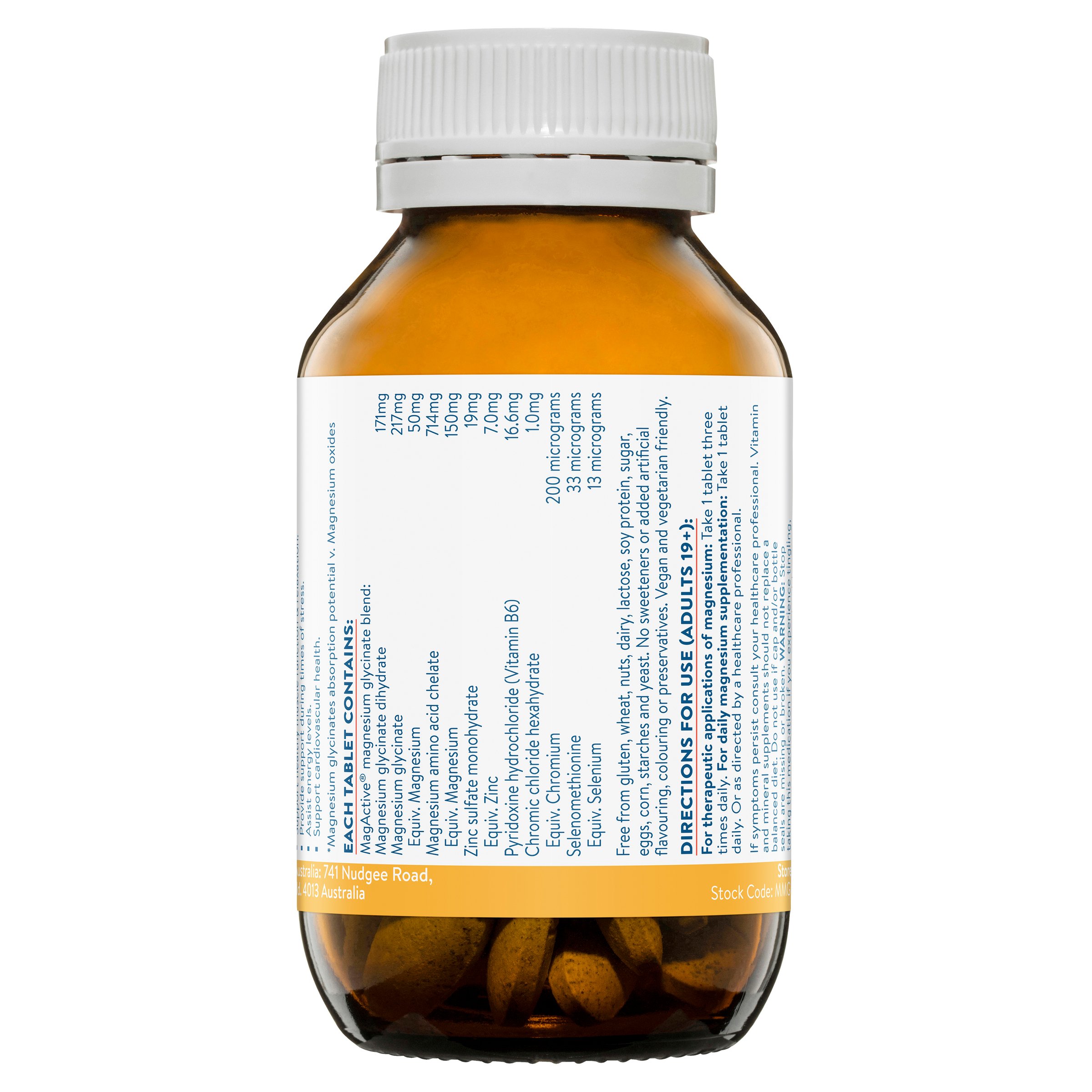 Ethical Nutrients Mega Magnesium Glycinate 5-IN-1 60 Tablets - Image 3
