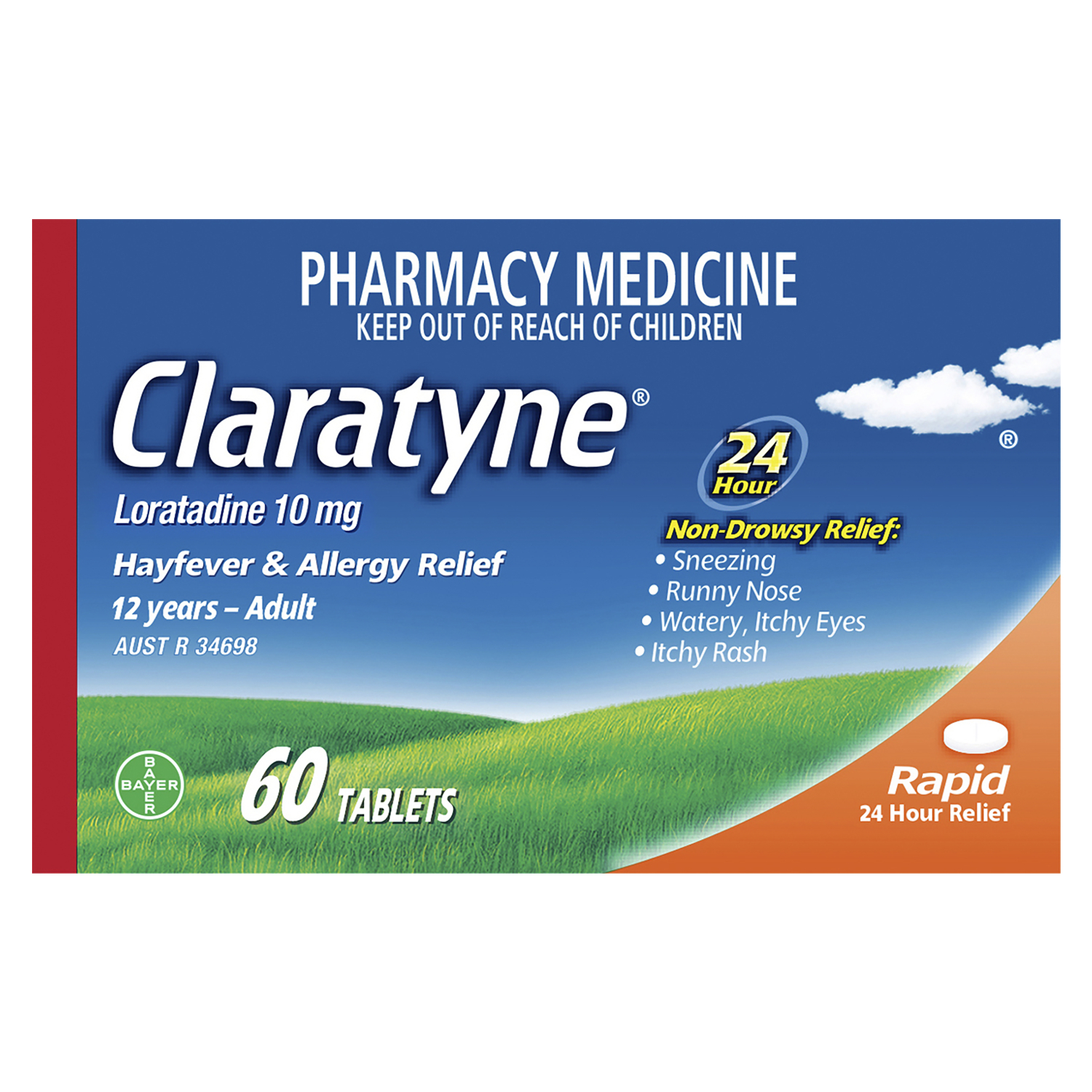 Claratyne 10mg - 60 tablets - Image 1