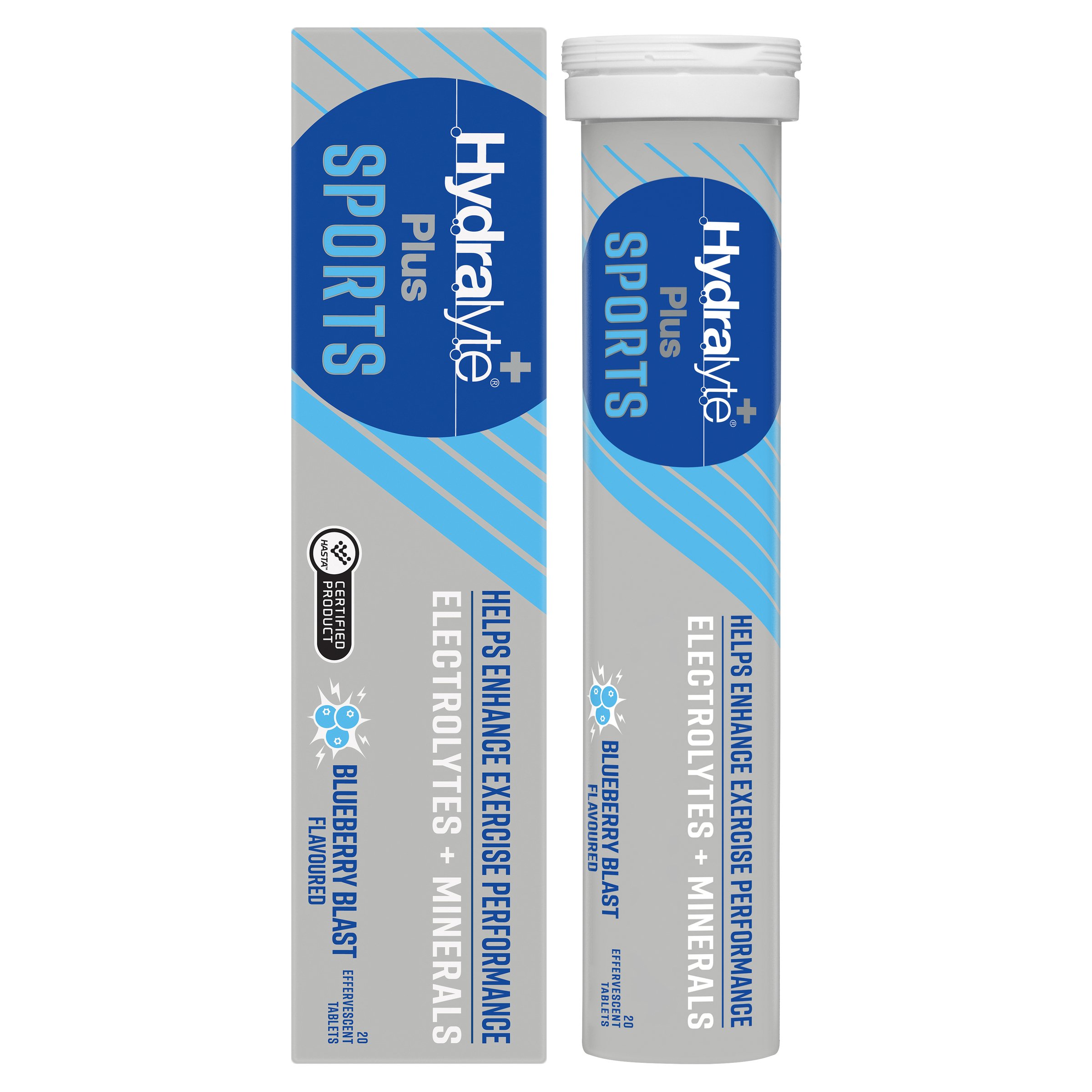 Hydralyte Plus Sports Effervescent Blueberry Blast 20 tablets - Image 7