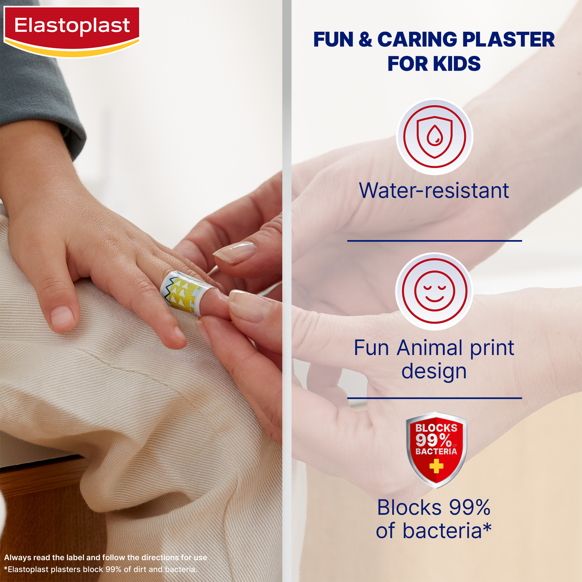 Elastoplast Kids Animals Plasters 20 pack - Image 5