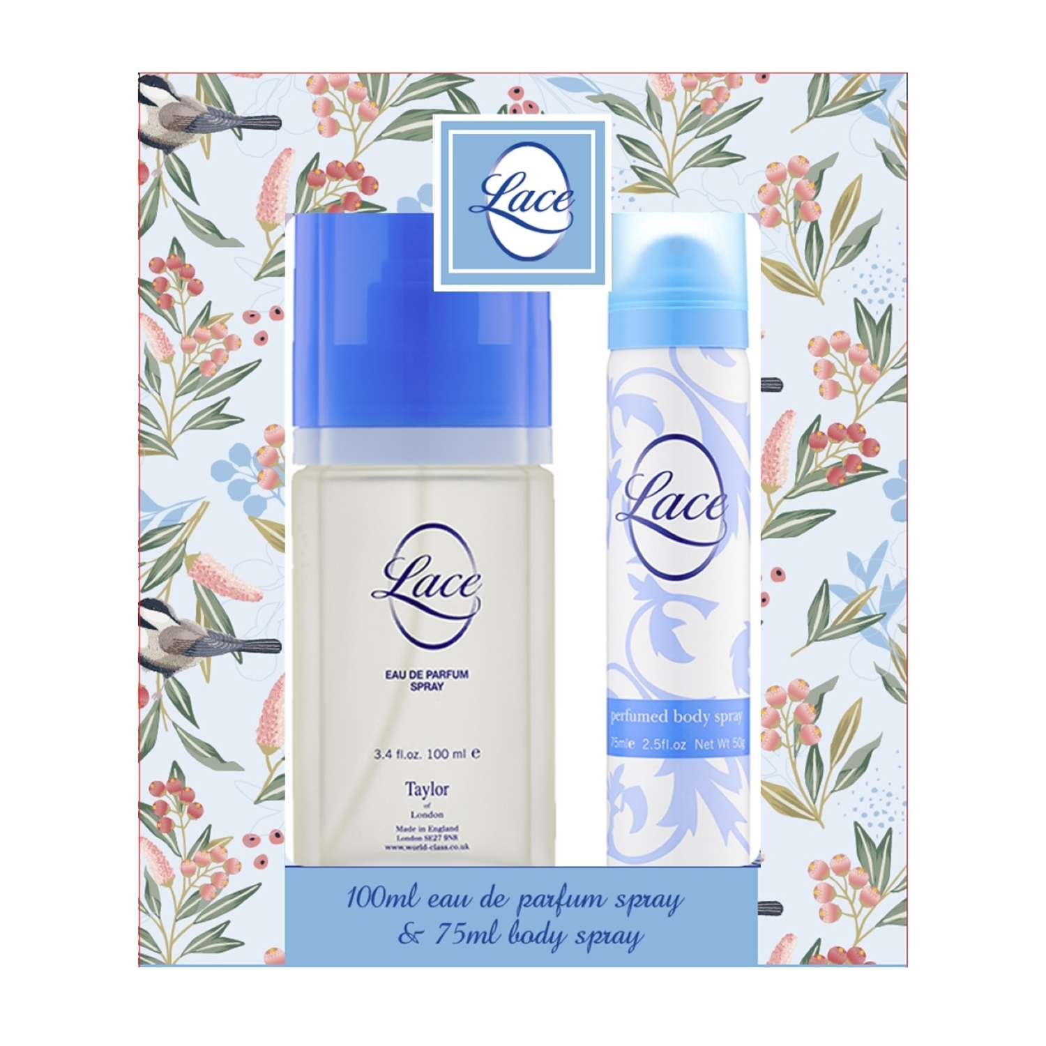 Lace EDP 100ml Gift Set 2 piece