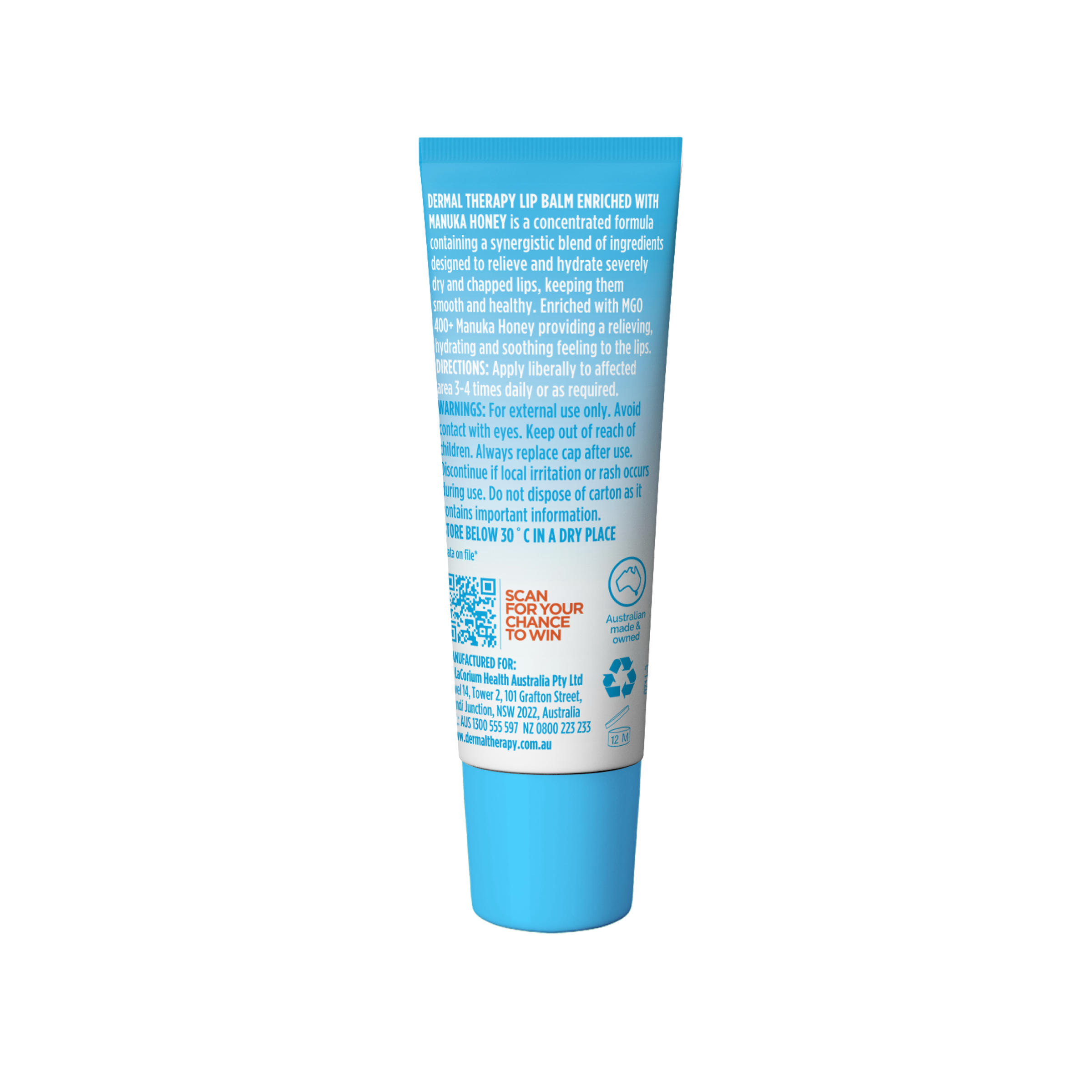 Dermal Therapy Lip Balm Manuka Honey 10g - Image 6