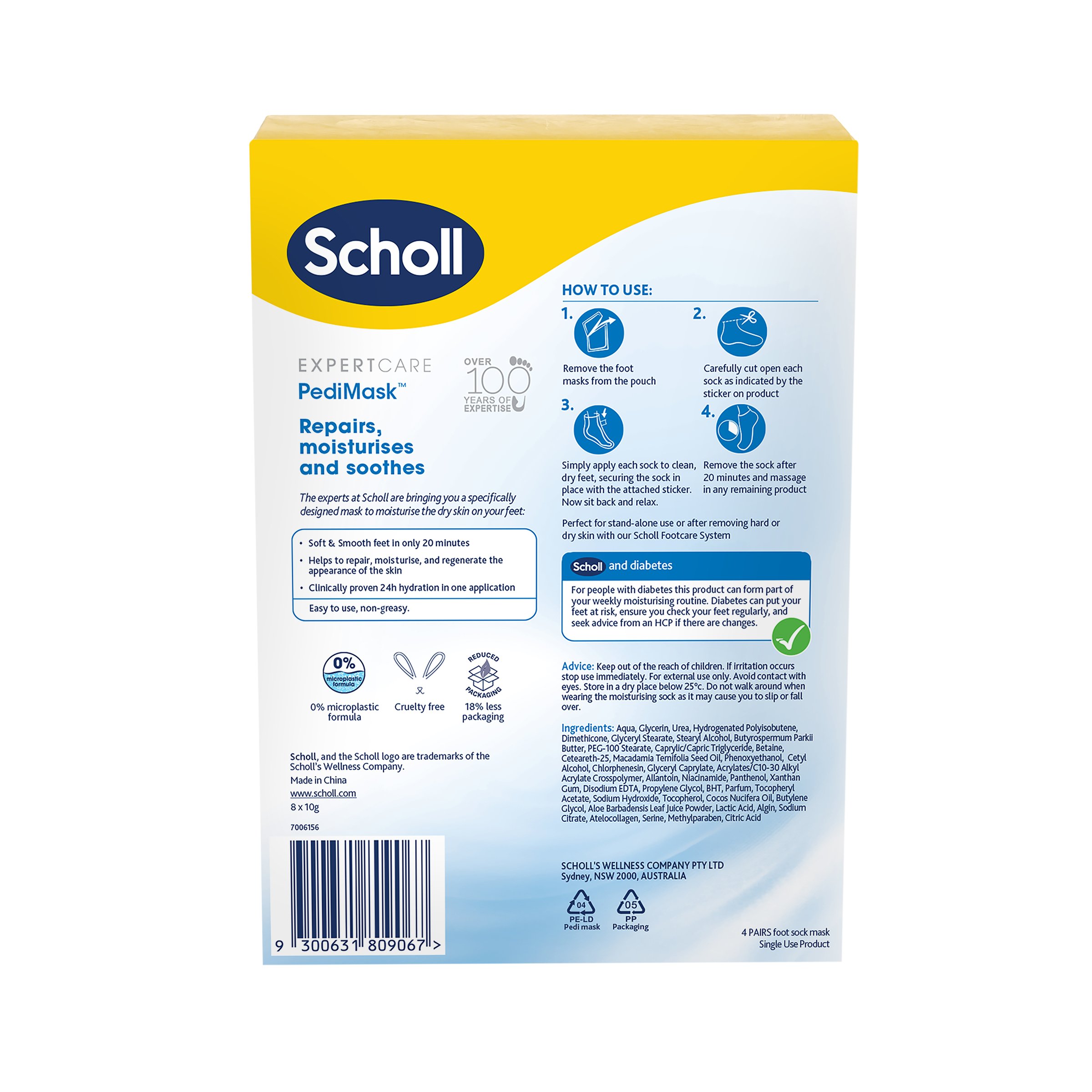Scholl PediMask Macadamia 4 pack - Image 2