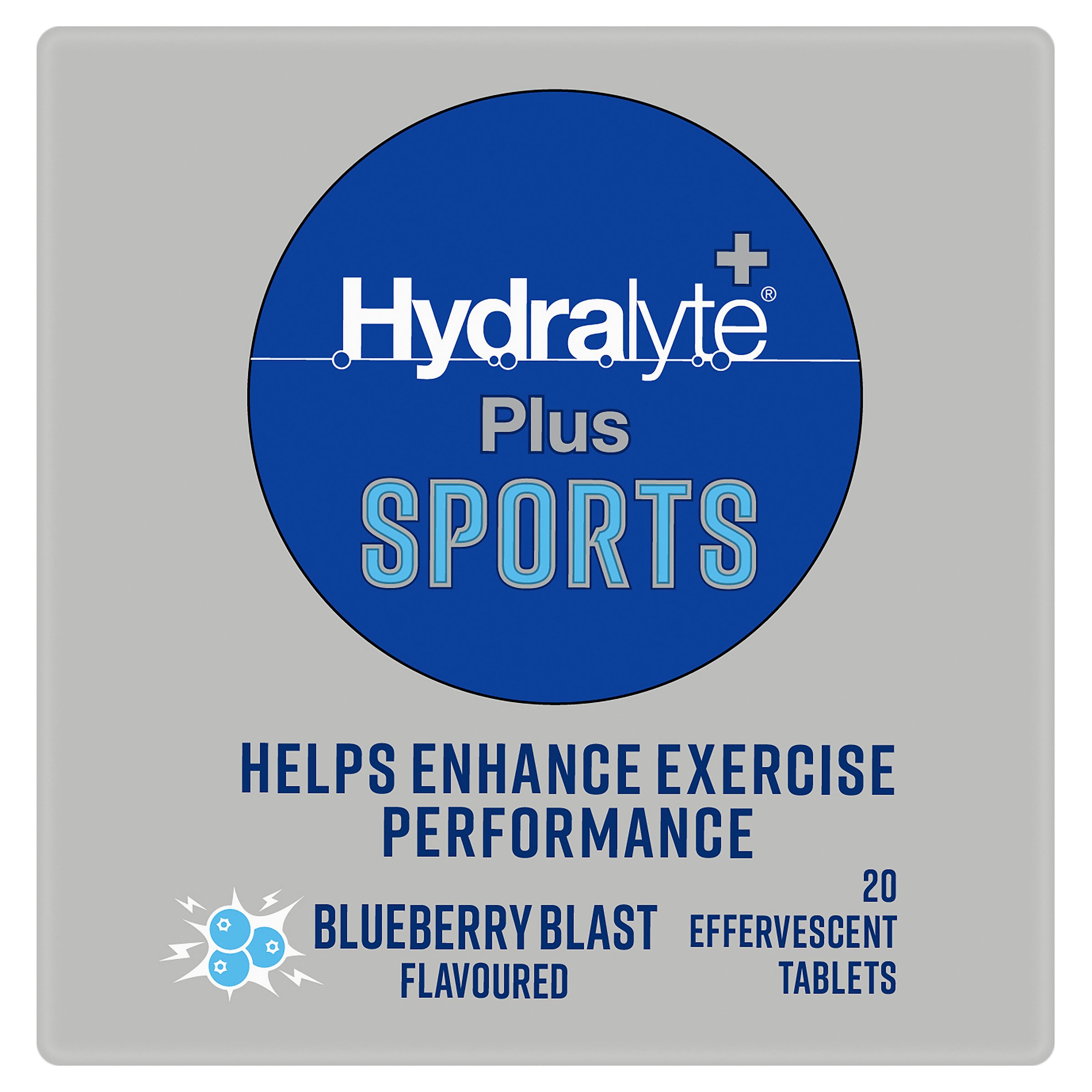 Hydralyte Plus Sports Effervescent Blueberry Blast 20 tablets - Image 5