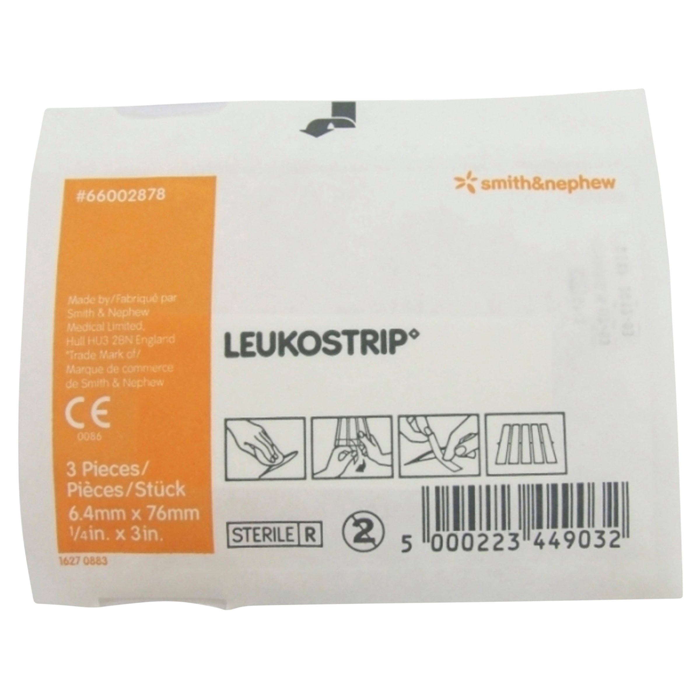 Leukostrip Wound Closure Strips 6.4mm X 76mm - 1 each - Image 1