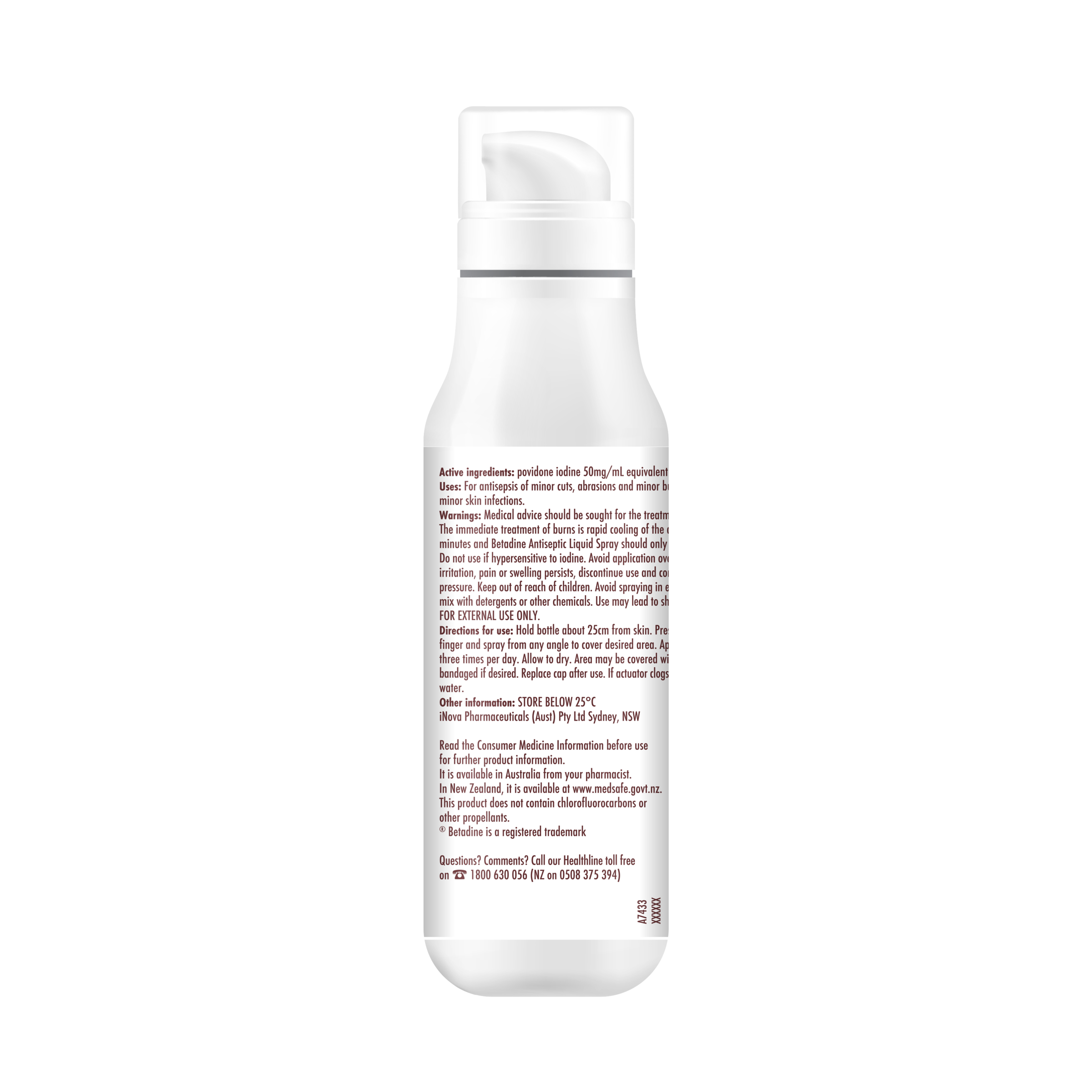 Betadine Antiseptic Liquid Spray 5% - 75ml - Image 2