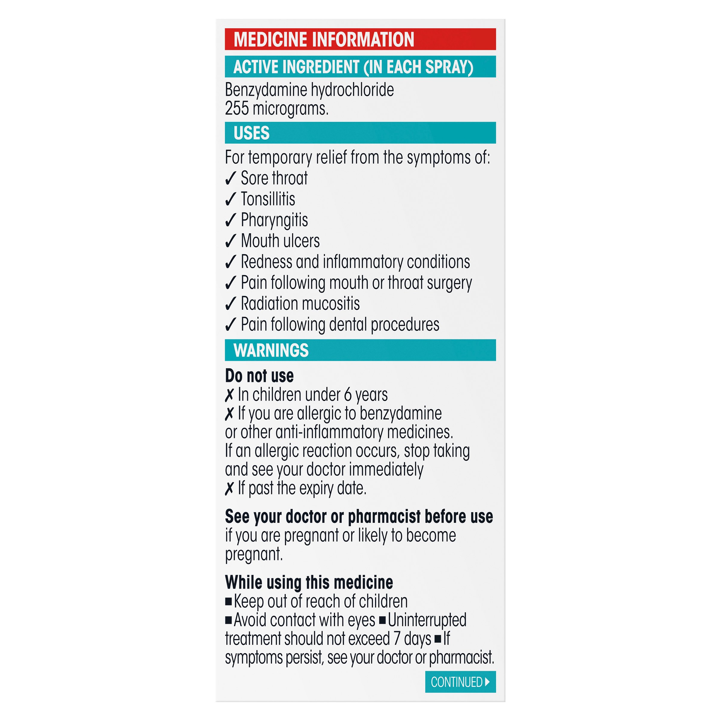 Difflam Sore Throat 176 MD Spray 30ml - Image 2