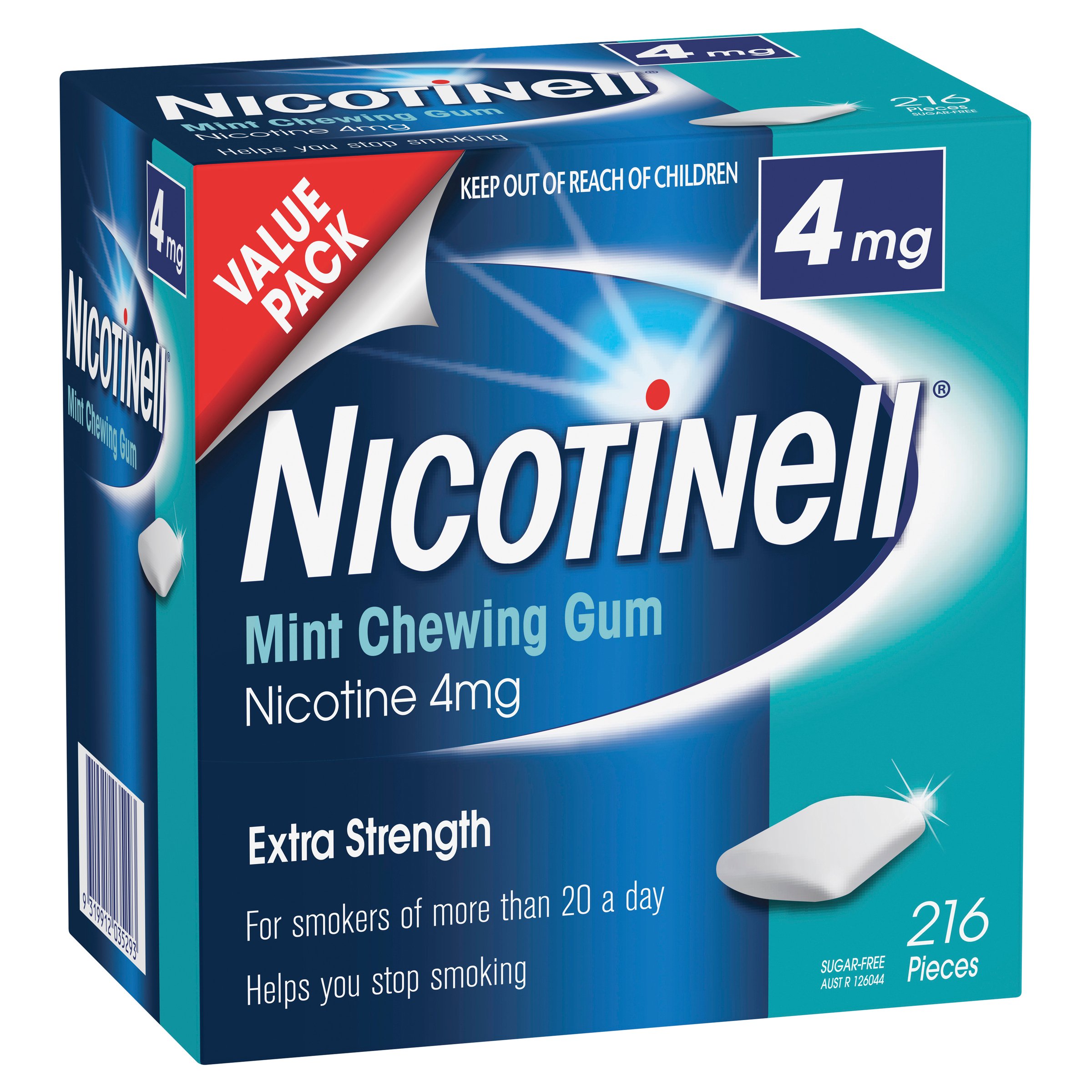 Nicotinell Mint Chewing Gum 4mg - 216 pieces - Image 6