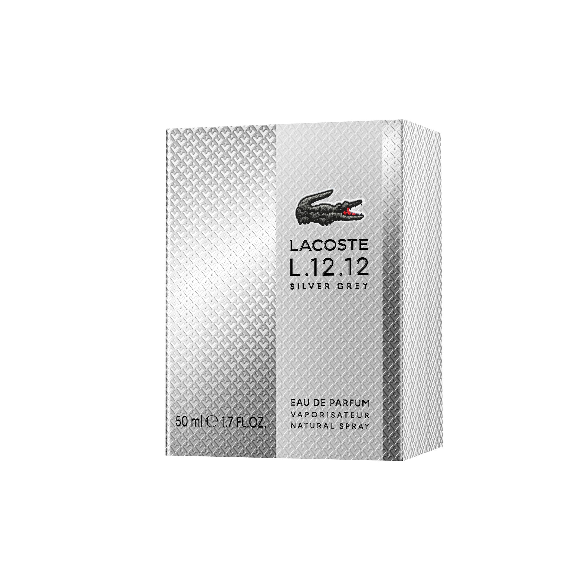 Lacoste L.12.12 Silver Grey EDP Spray 50ml - Image 4
