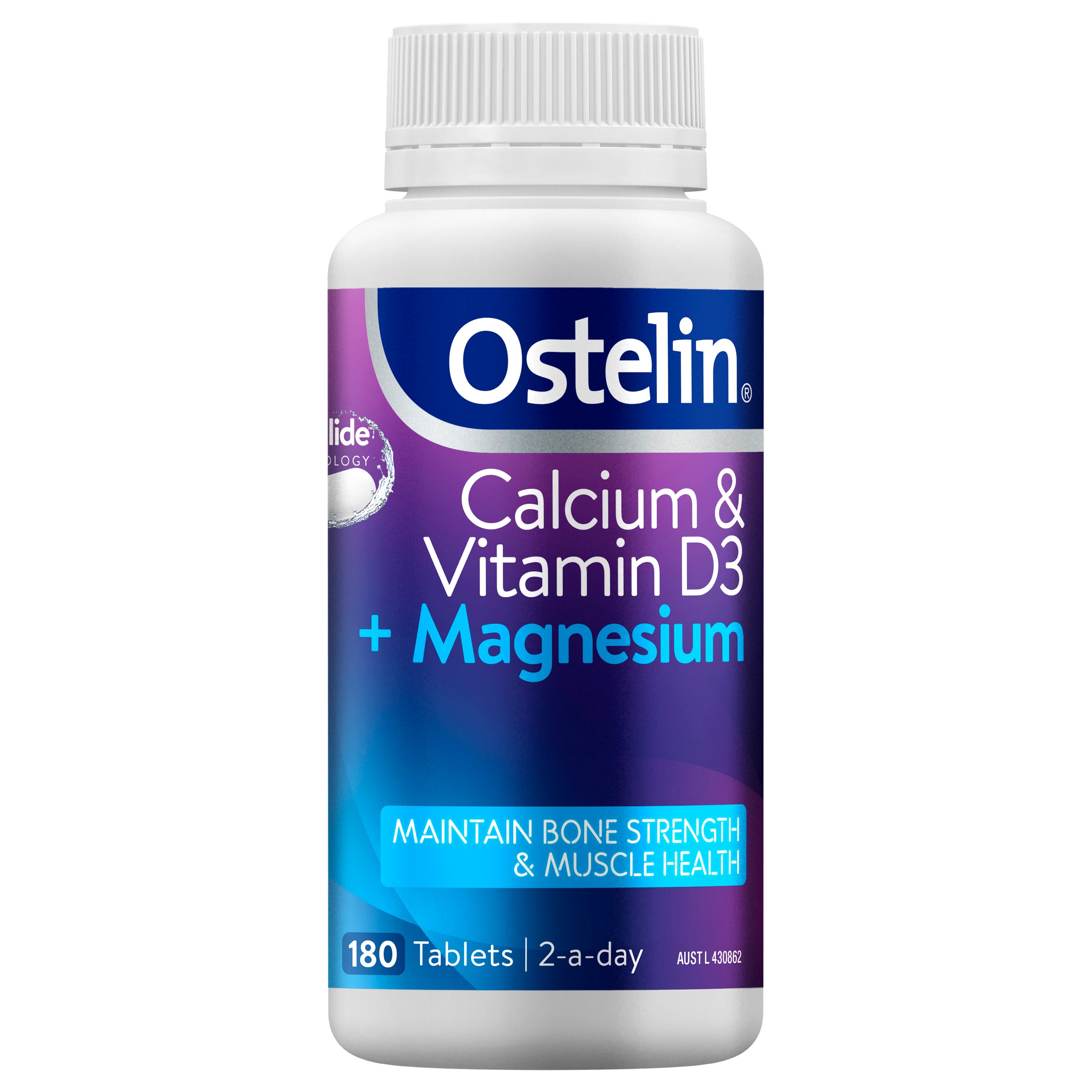Ostelin Calcium & Vitamin D3 + Magnesium 180 tablets - Image 1