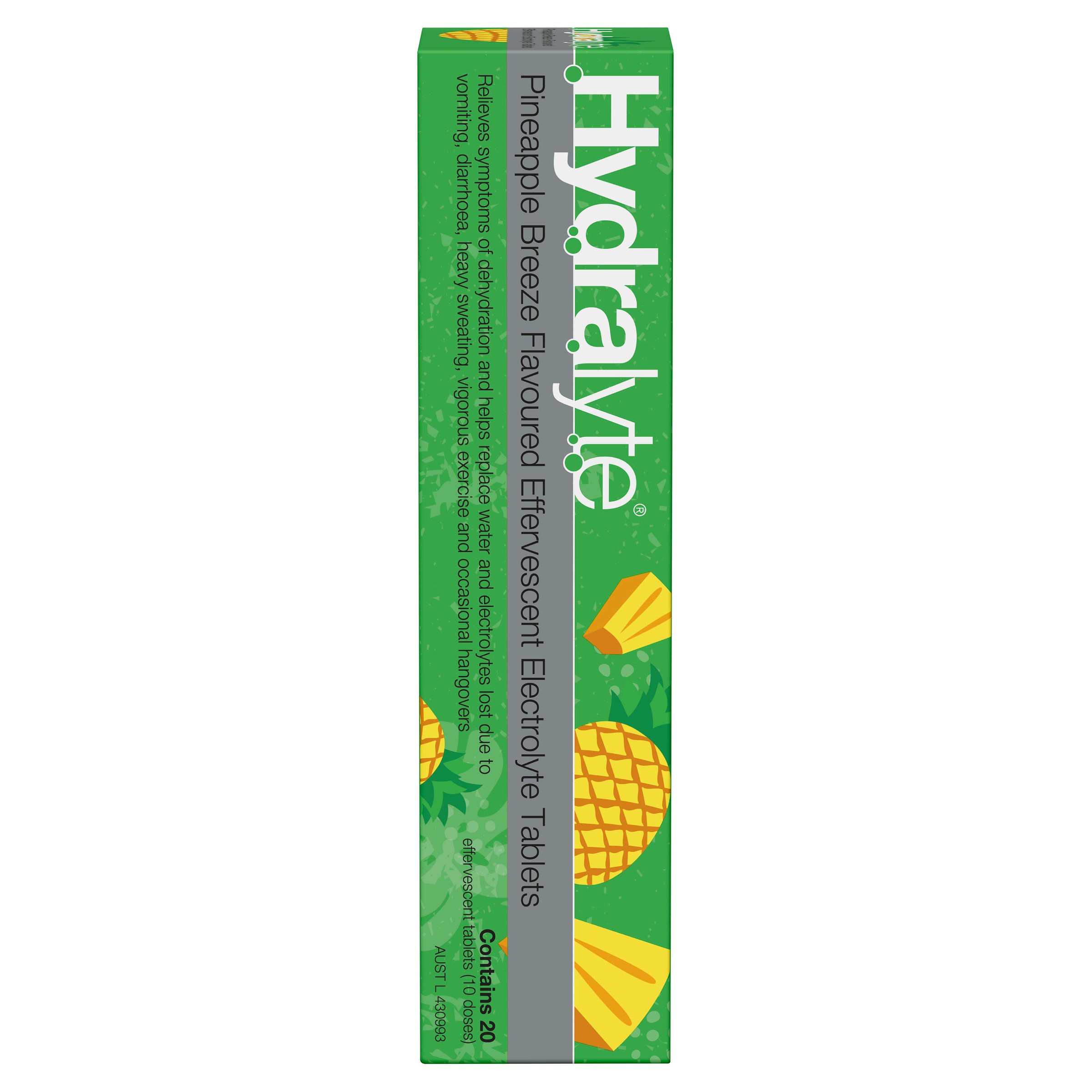 Hydralyte Effervescent Pineapple Breeze 20 tablets - Image 1