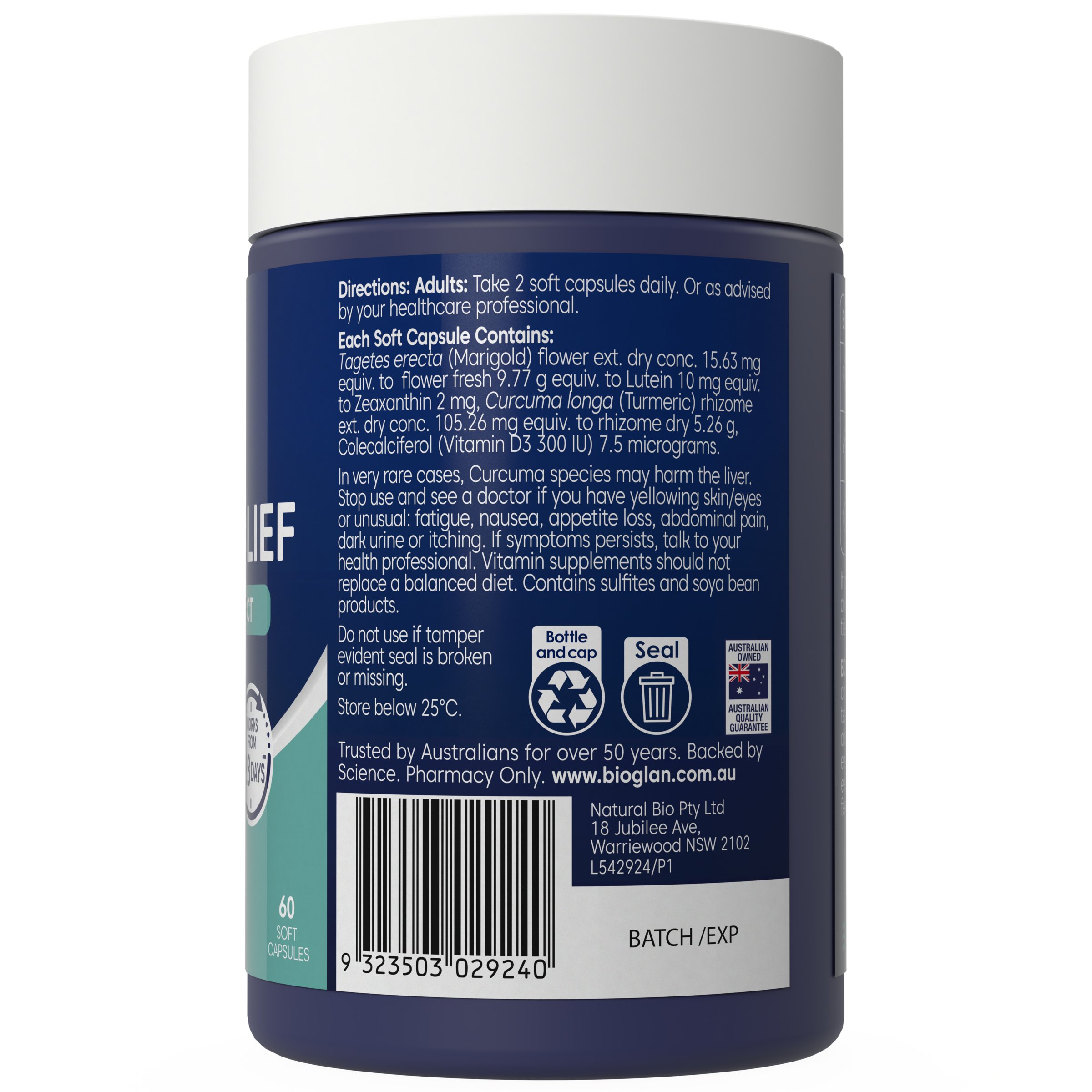 Bioglan Dry Eye & Eye Strain Relief 60 capsules - Image 3
