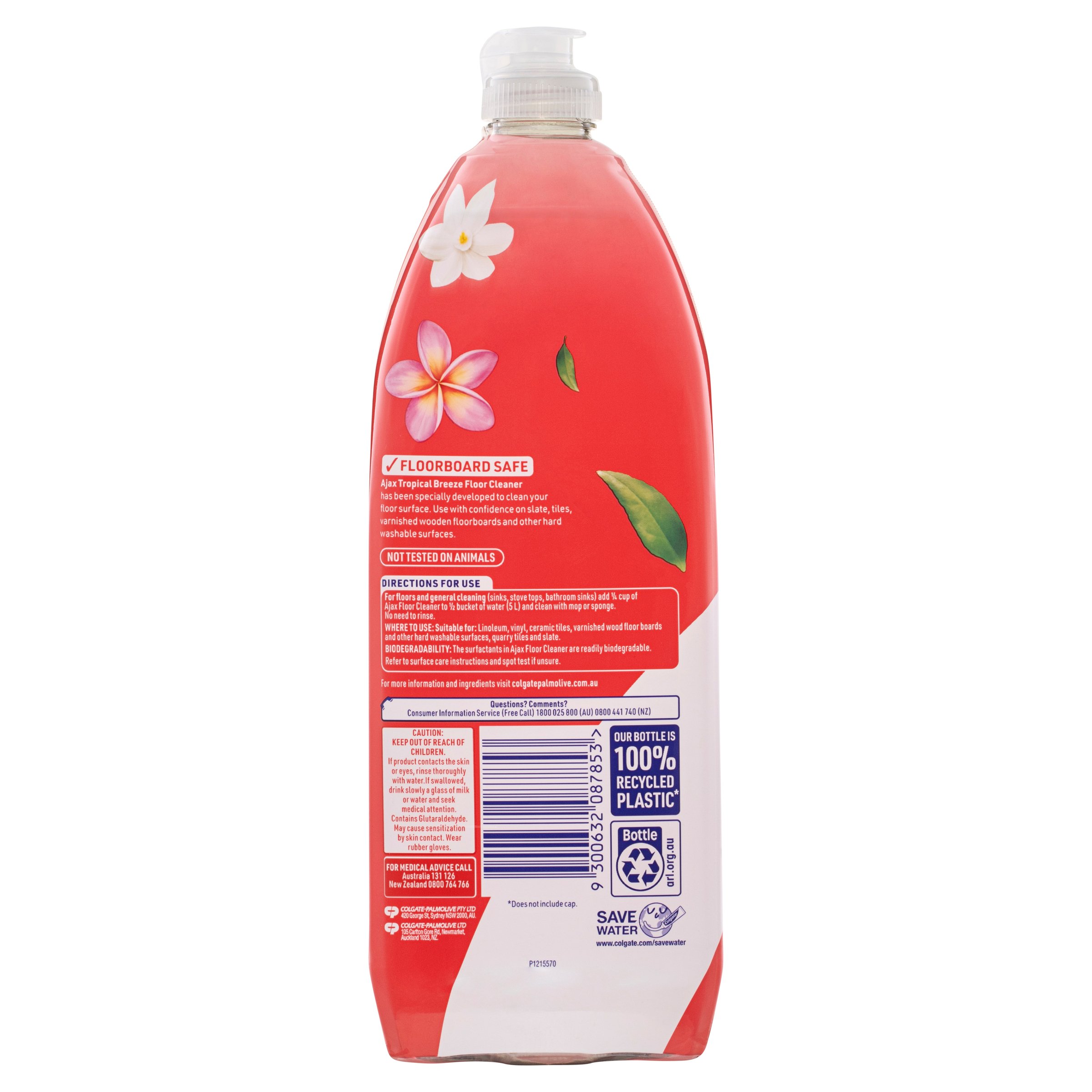 Ajax Multi Surface Floor Cleaner Tropical Breeze 750ml - Image 2