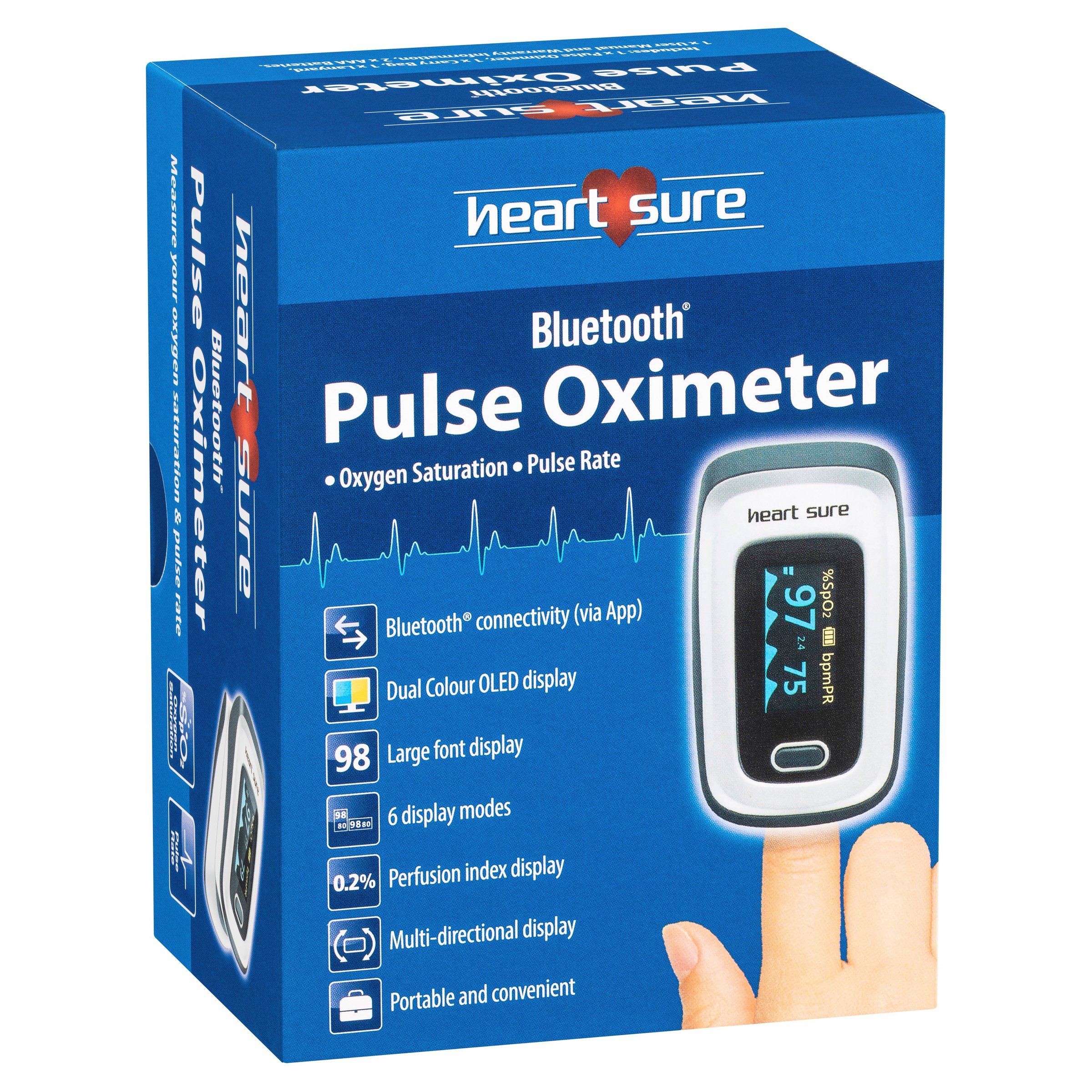 Heart Sure Bluetooth Pulse Oximeter 1 each - Image 9