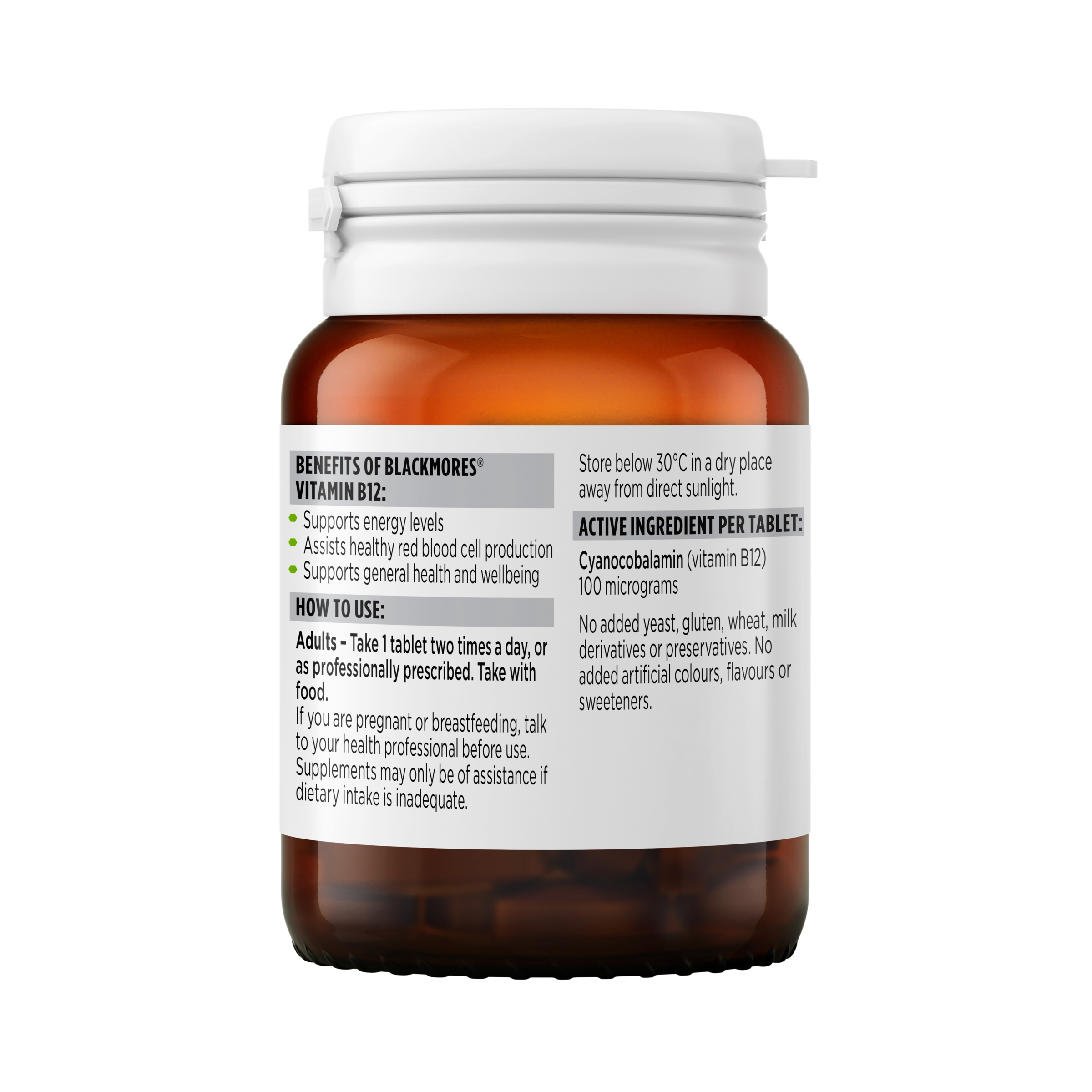 Blackmores Vitamin B12 - 75 tablets - Image 3