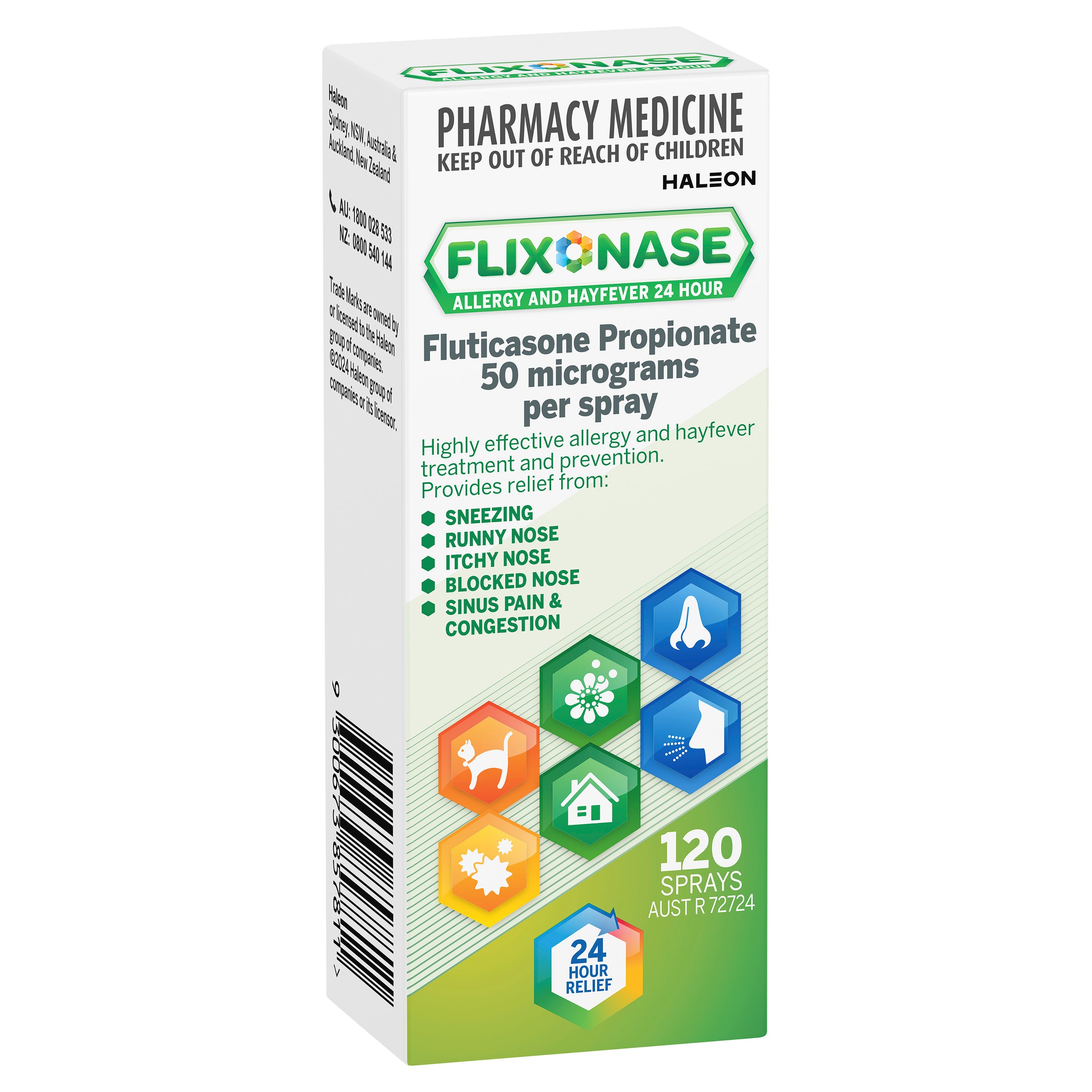 Flixonase Allergy & Hayfever 24 Hour Nasal Spray 120 doses - Image 9