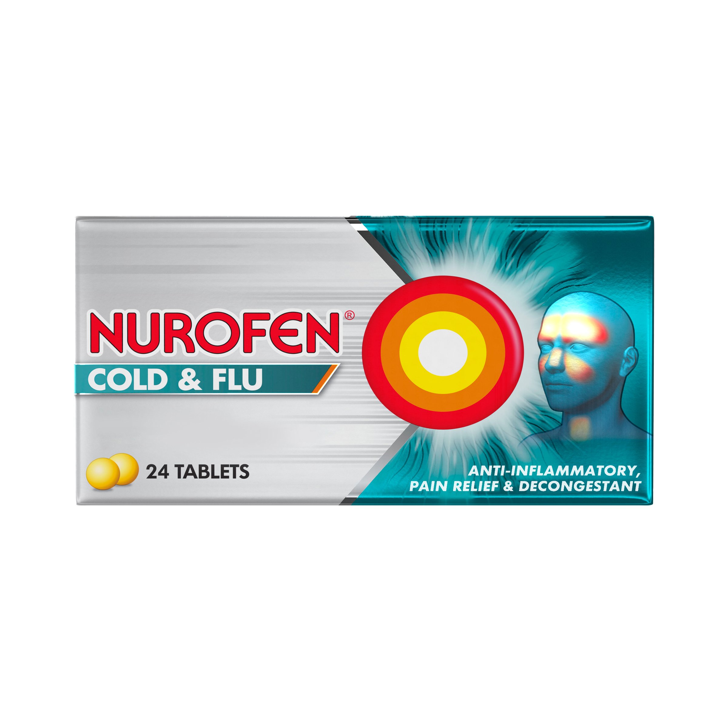 Nurofen Cold & Flu PE 24 tablets - Image 1