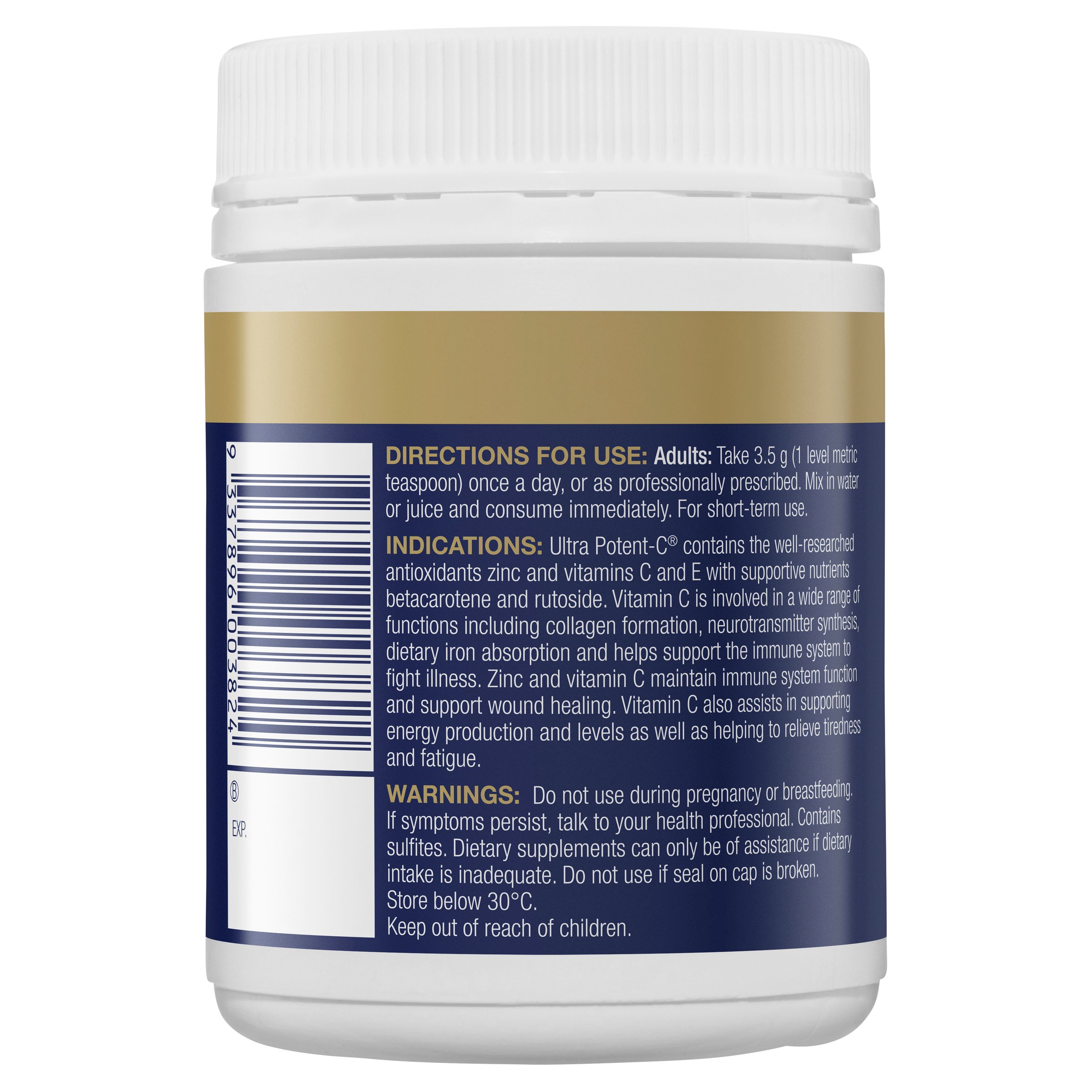 BioCeuticals Ultra Potent-C Powder 200g - Image 3
