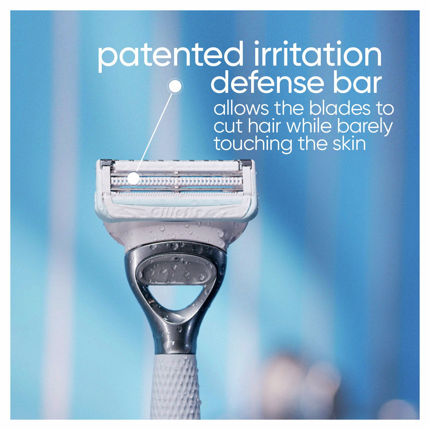 Gillette Venus Women's Bikini Razor For Pubic Hair & Skin With 2 Blade Refills 1 pack - Image 5