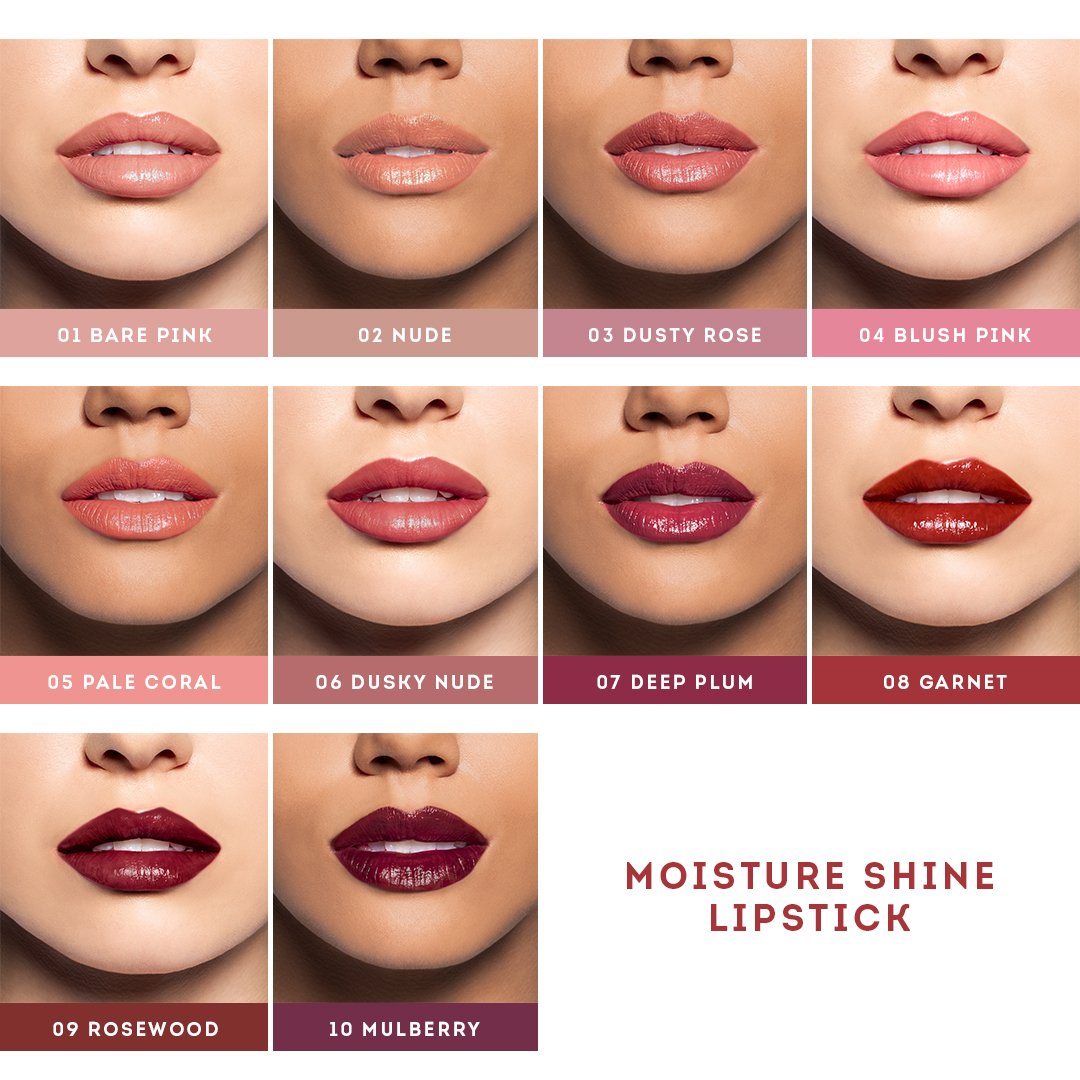 Nude by Nature Moisture Shine Lipstick 07 Deep Plum 1 each - Image 3