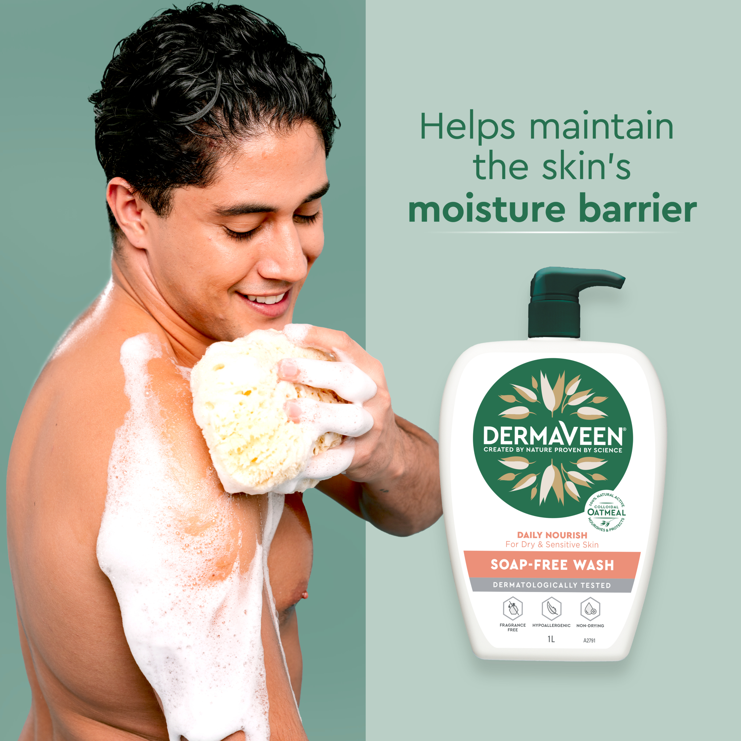 DermaVeen Daily Nourish Moisturising Lotion 1 litre - Image 4
