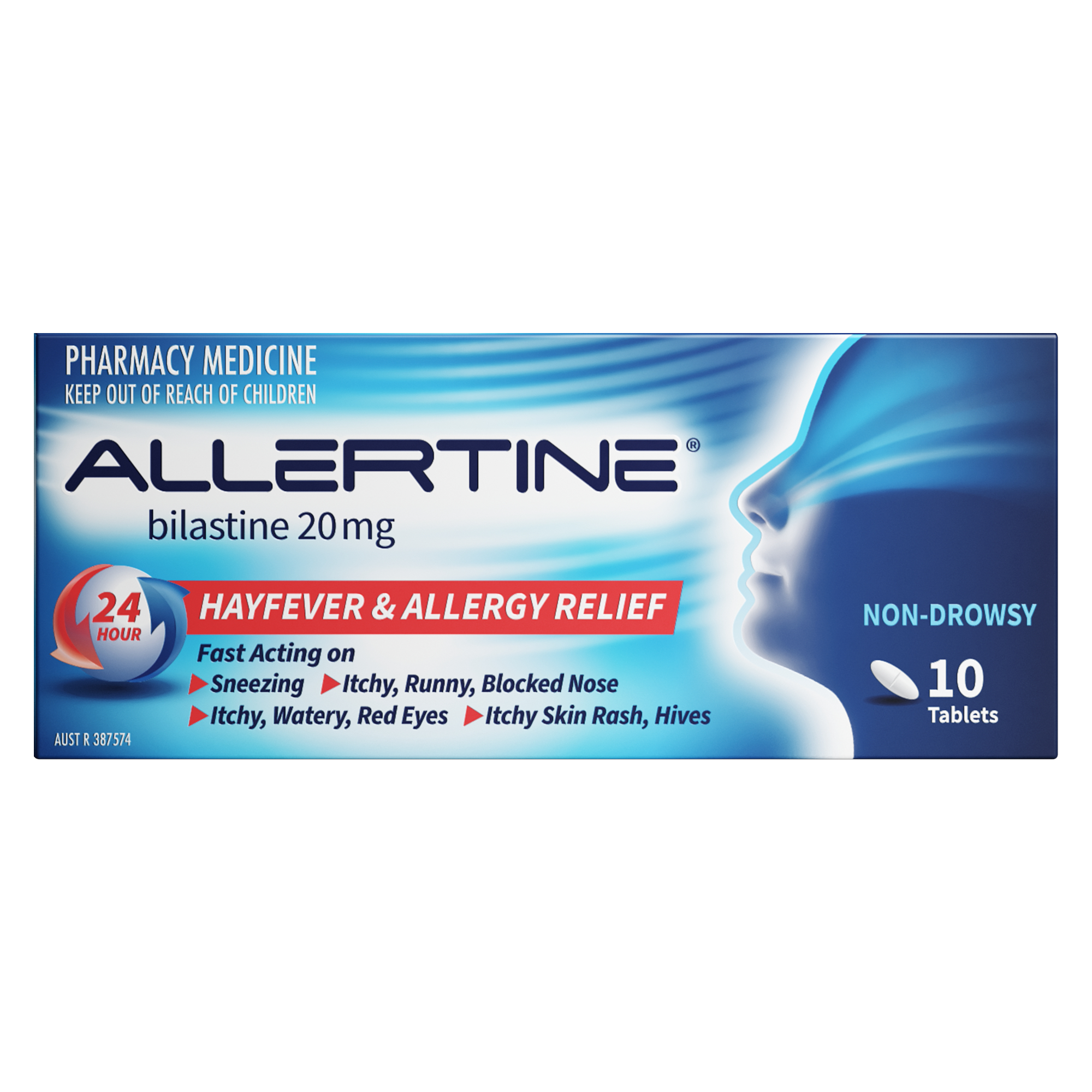 Allertine Bilastine 20mg - 10 tablets - Image 1