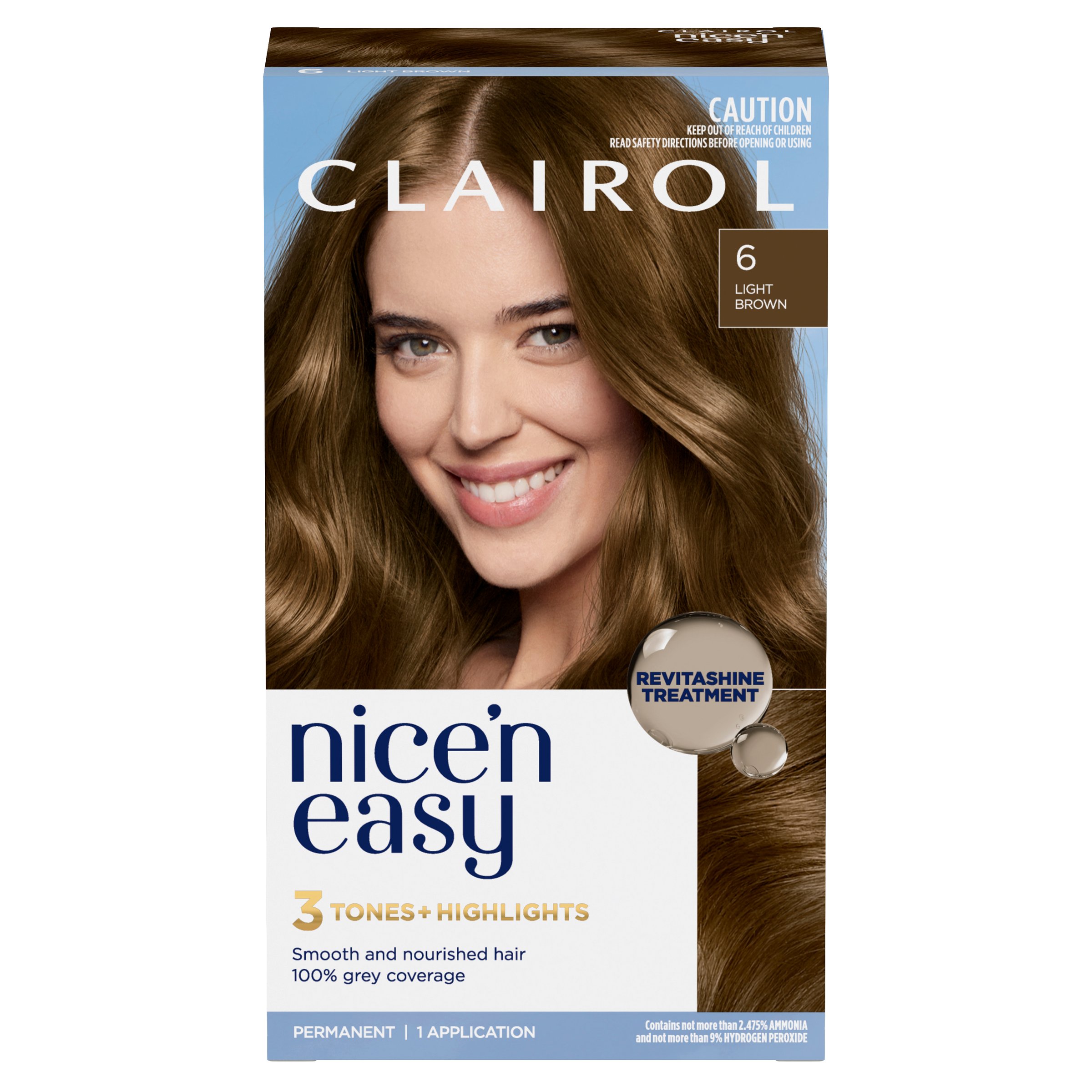 Clairol Nice'n Easy 6 Natural Light Brown 1 pack - Image 1