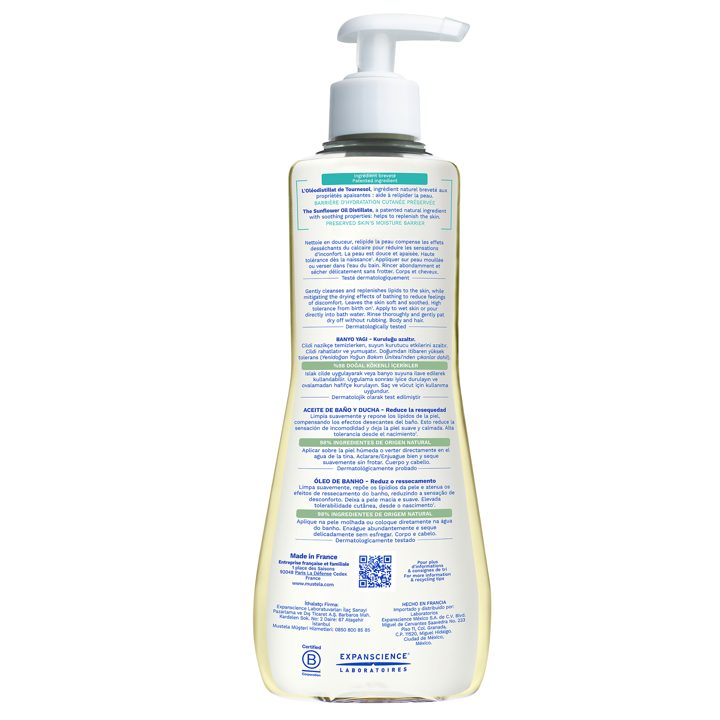 Mustela Stelatopia Cleansing Oil 500ml - Image 2