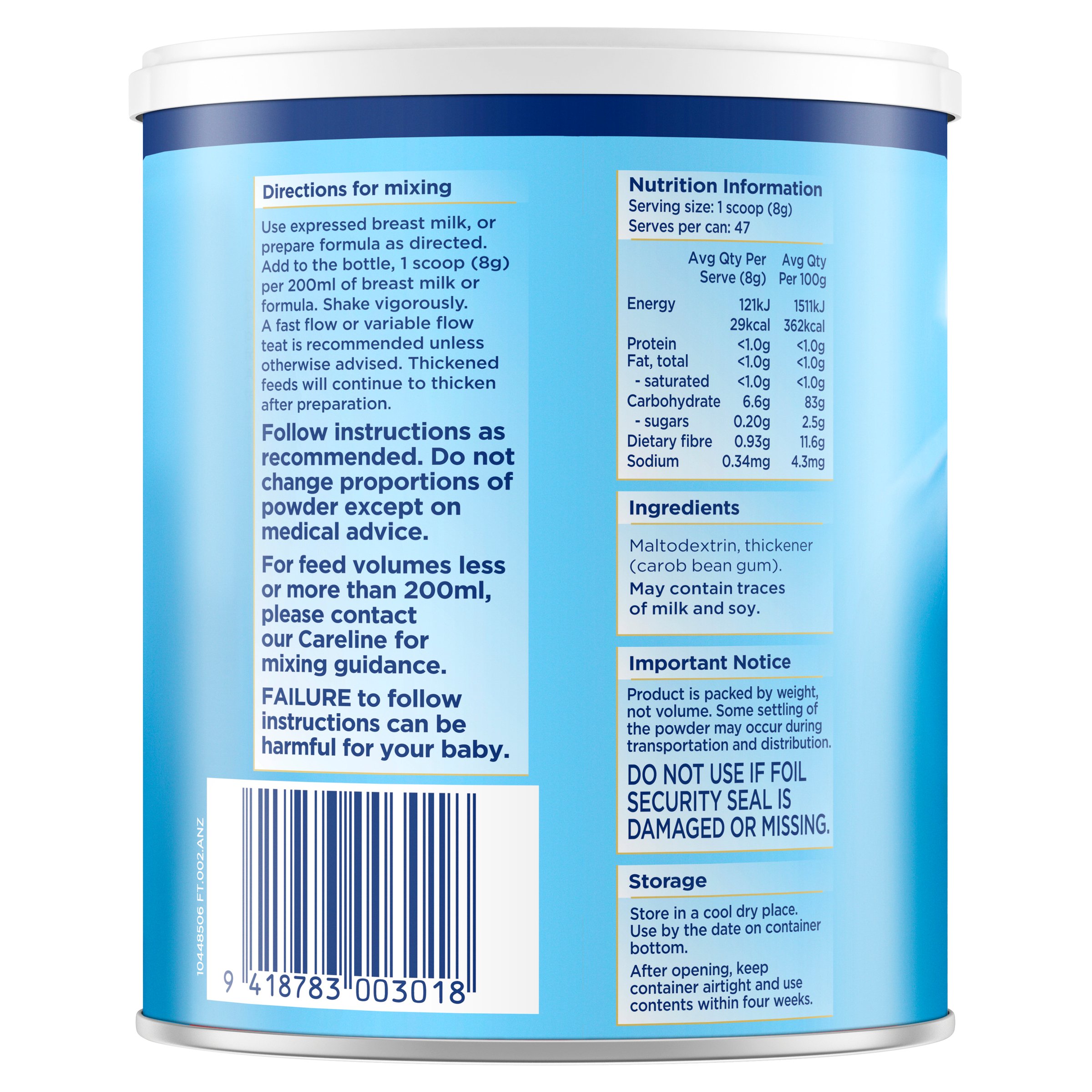 Aptamil Feed Thickener 380g - Image 2