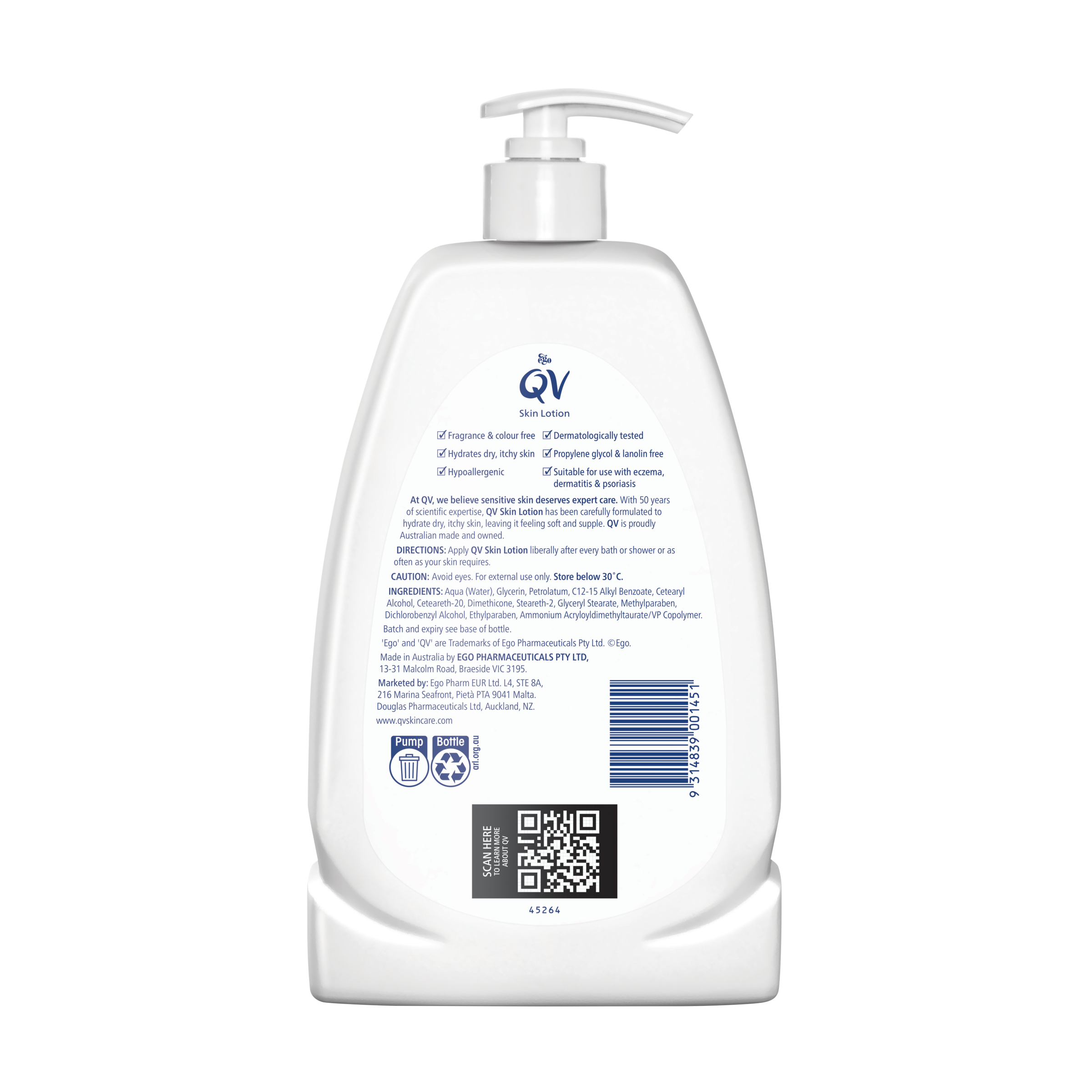 Ego QV Skin Lotion 1 litre - Image 2