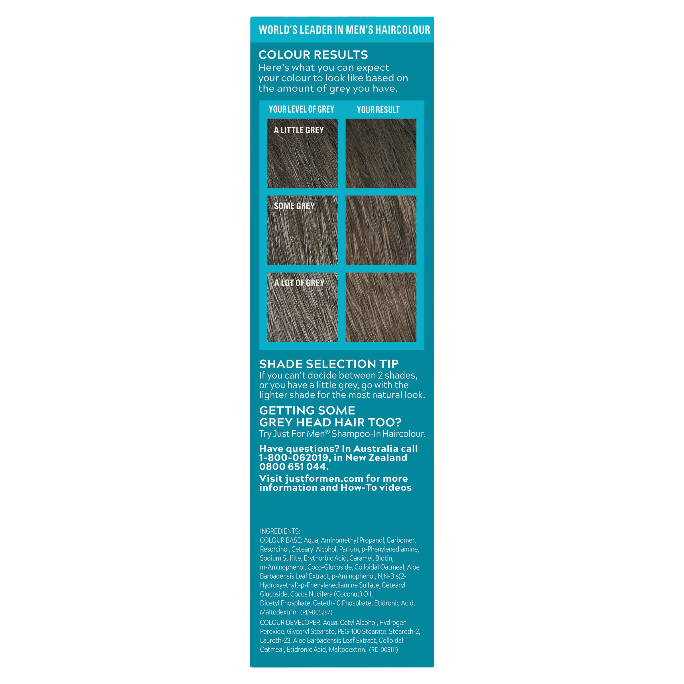 Just For Men Brush-In Colour Gel Beard Natural Medium Brown 1 pack - Image 3