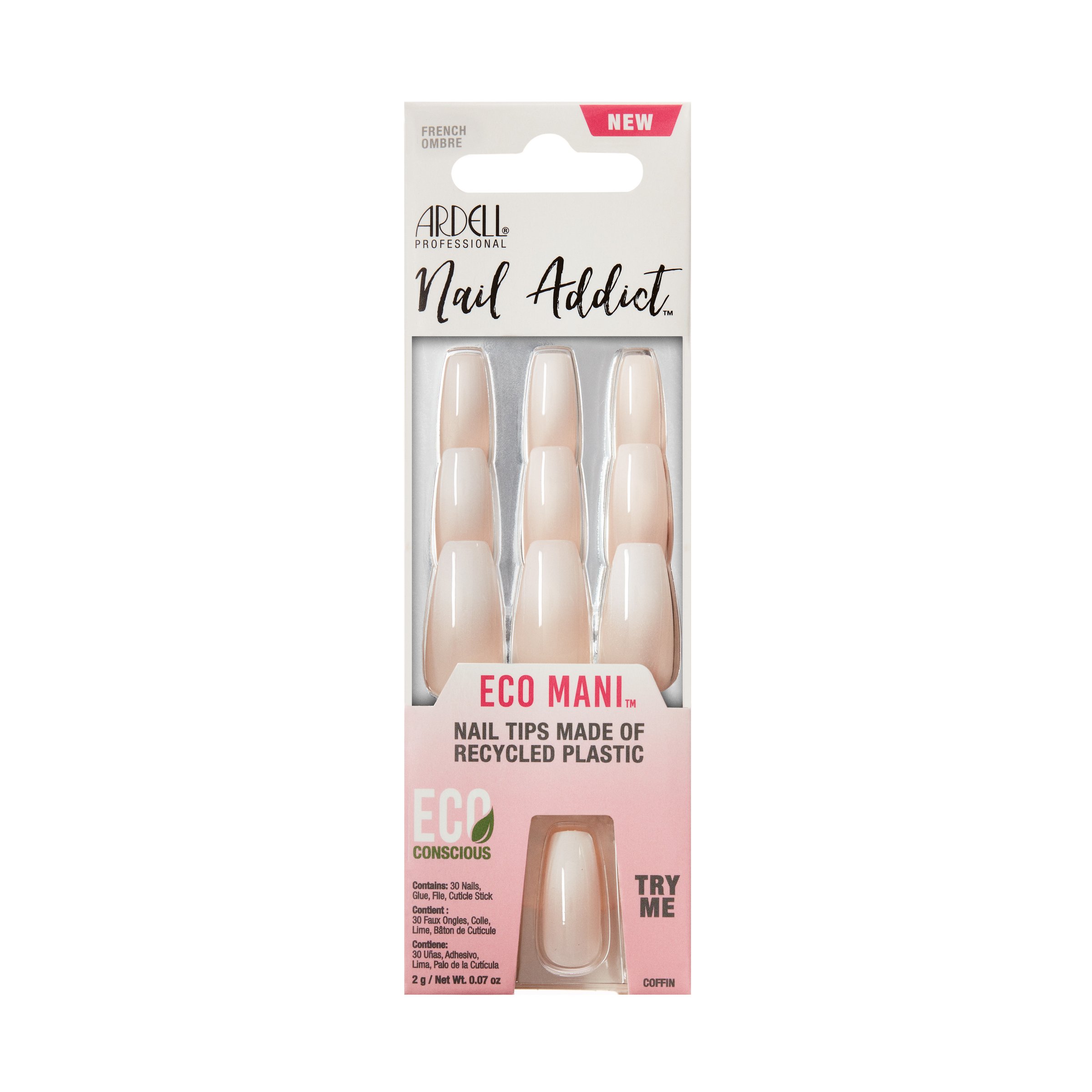 Ardell Nail Addict Eco Mani French Ombre 1 pack - Image 1